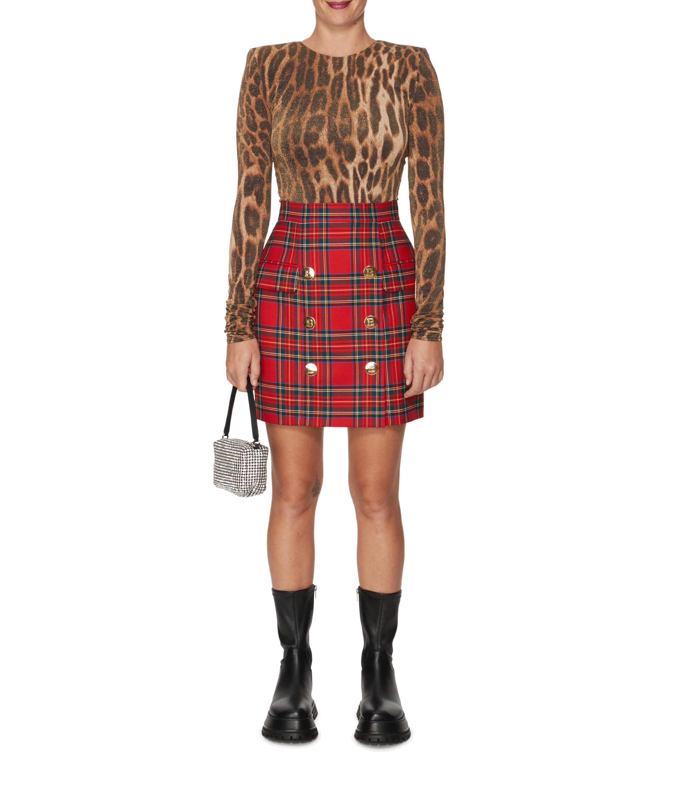 Wangloc White rhinestone Handbag ALEXANDER WANG Silver