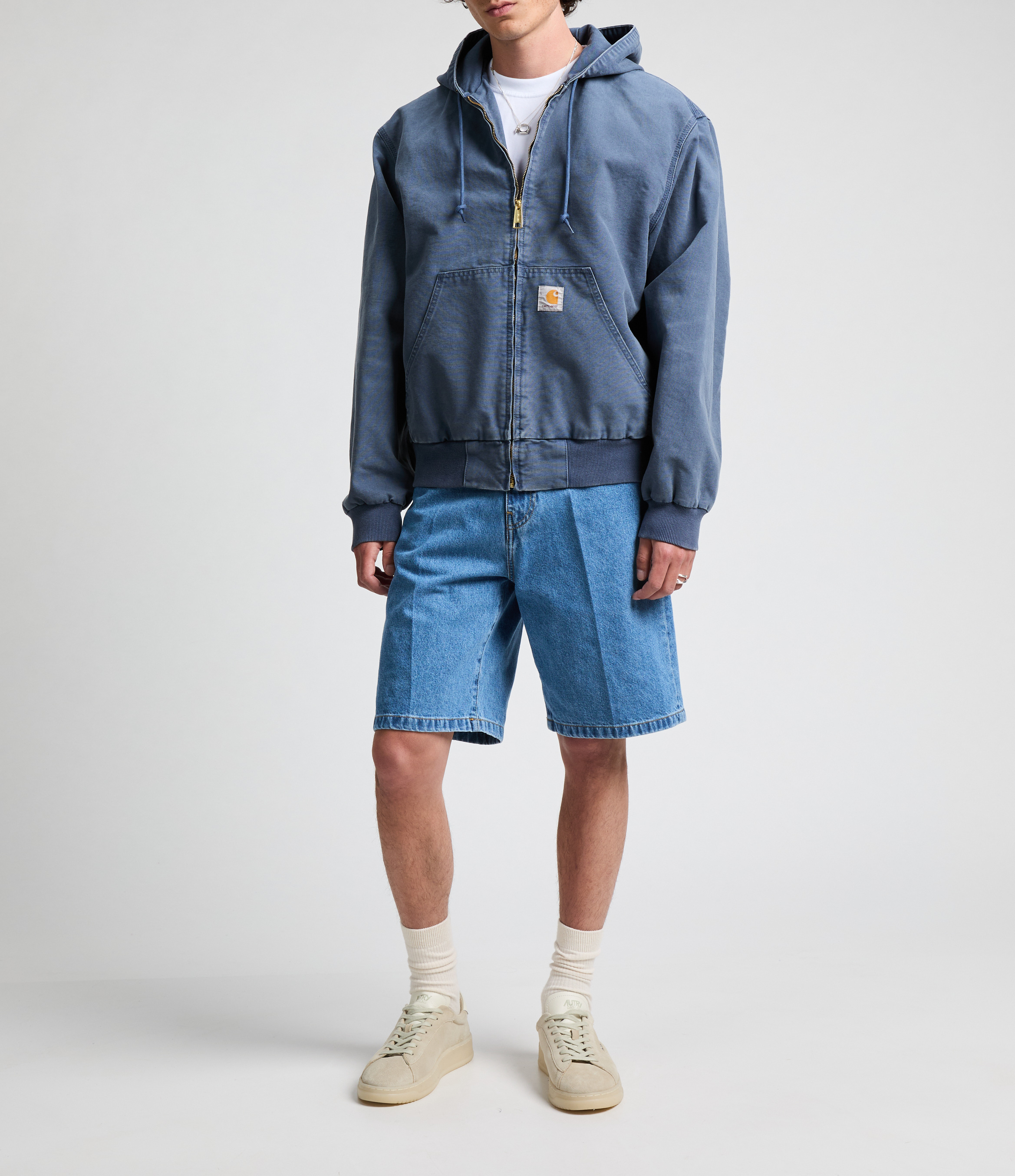 Short ample en denim de coton CARHARTT WIP Blue