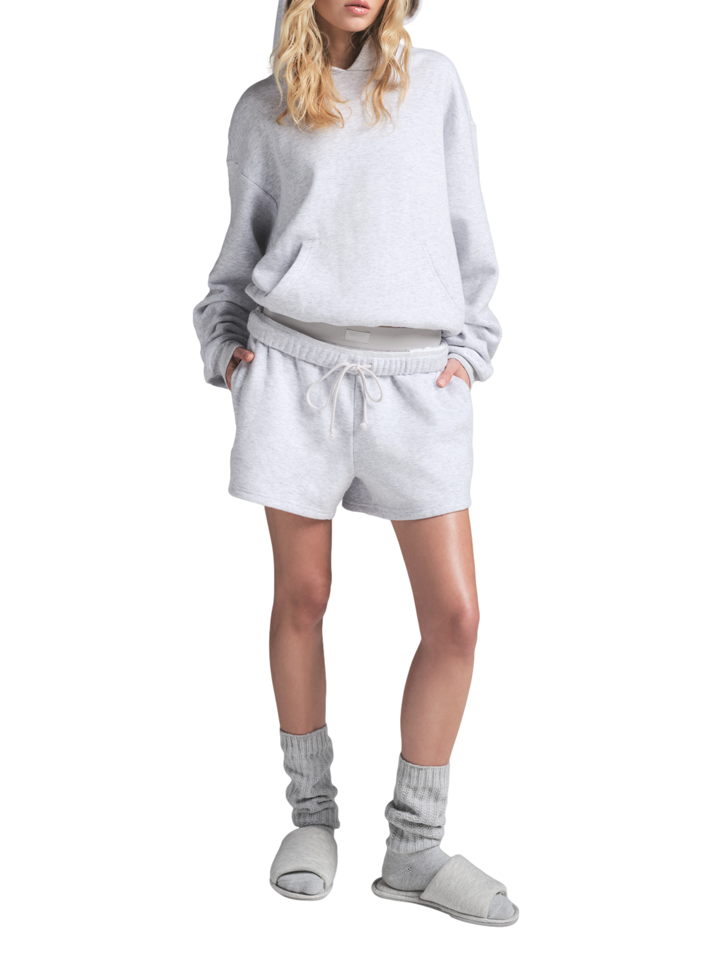 Cotton Blend Hoodie SKIMS Grey