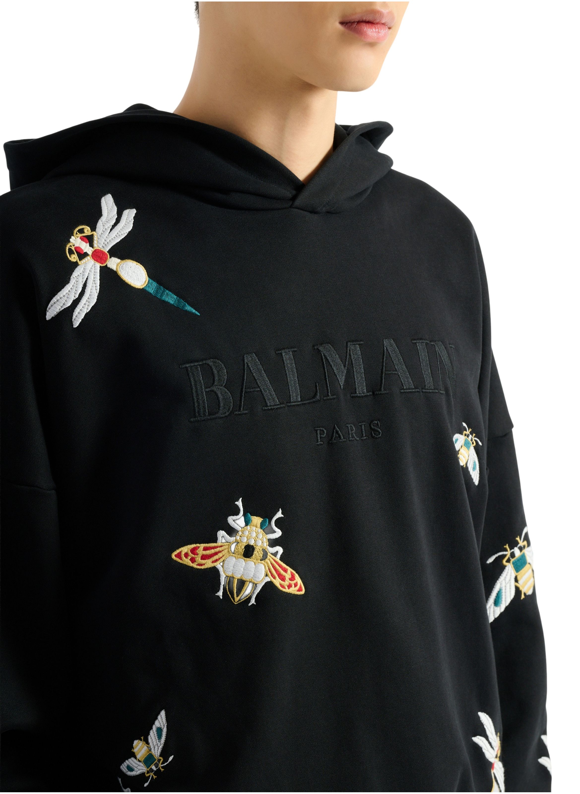 Hoodie balmain insect brodé BALMAIN Noir