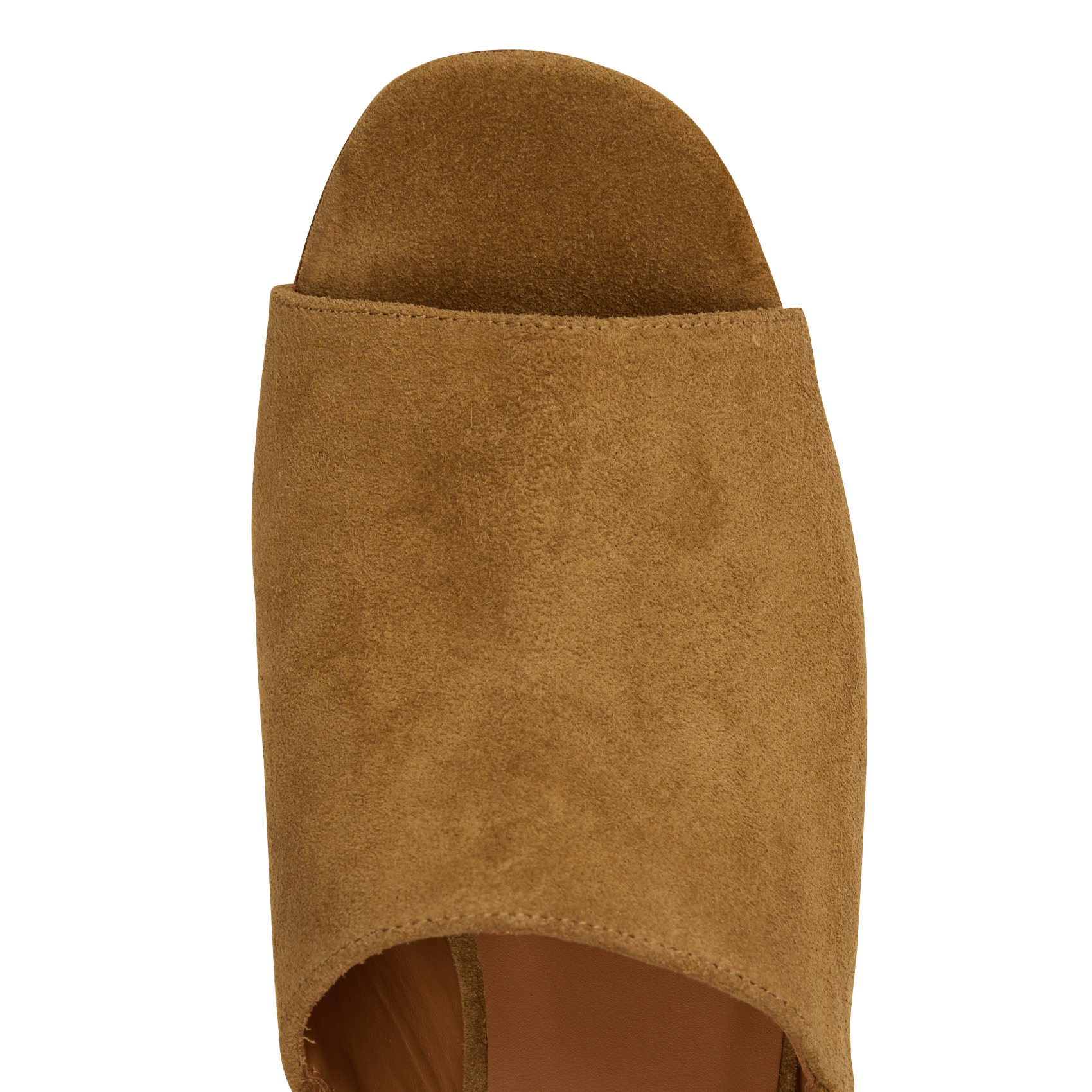 Sandales à talons en cuir velours n°446 RIVECOUR Marron