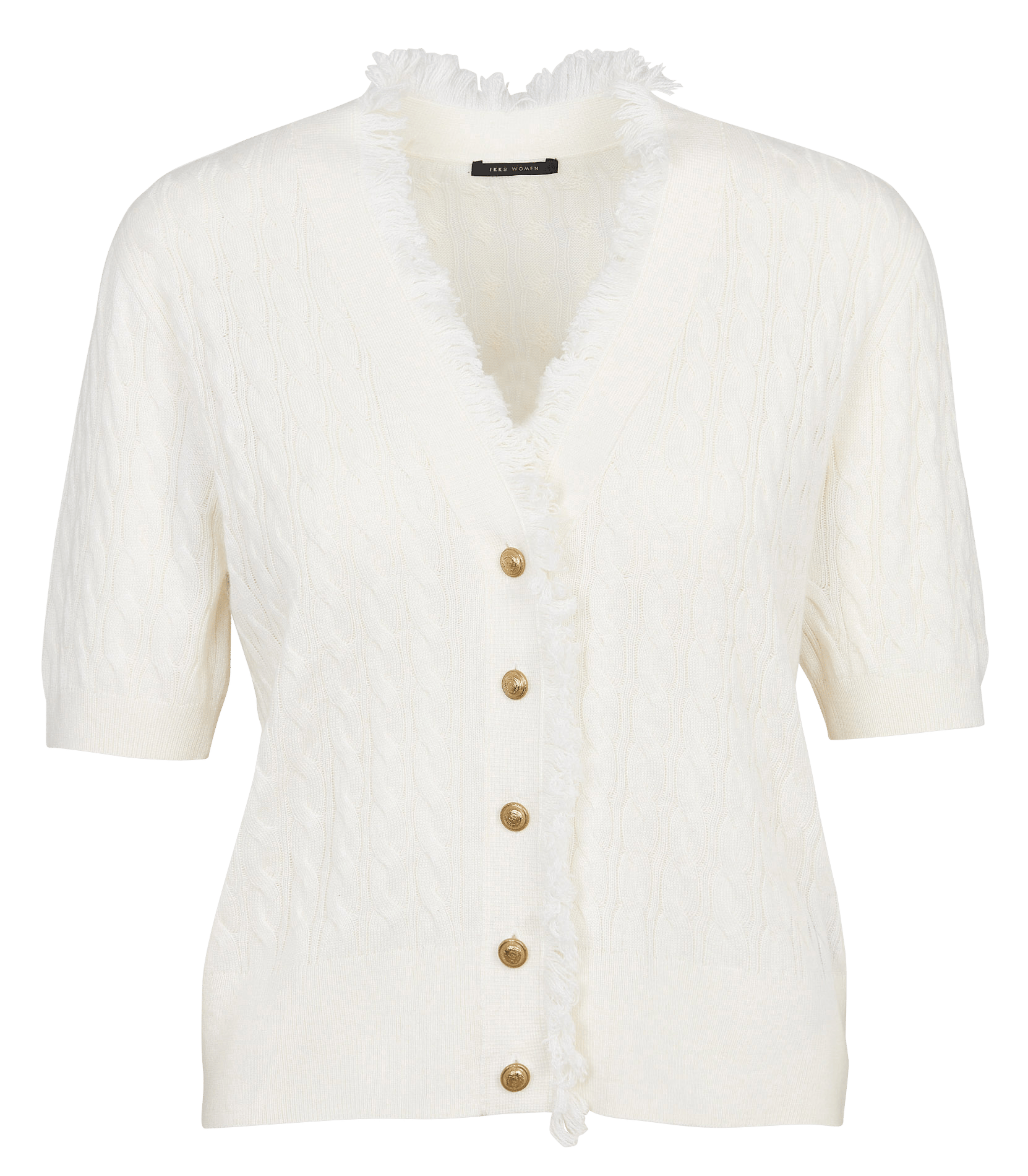 Gilet col v IKKS Blanc