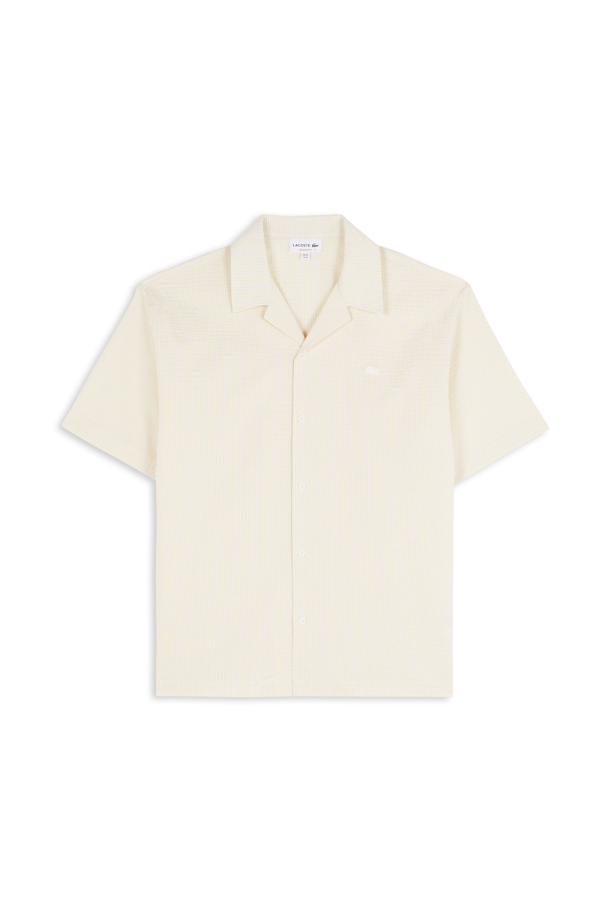 Chemise chemise casual manches co LACOSTE Beige