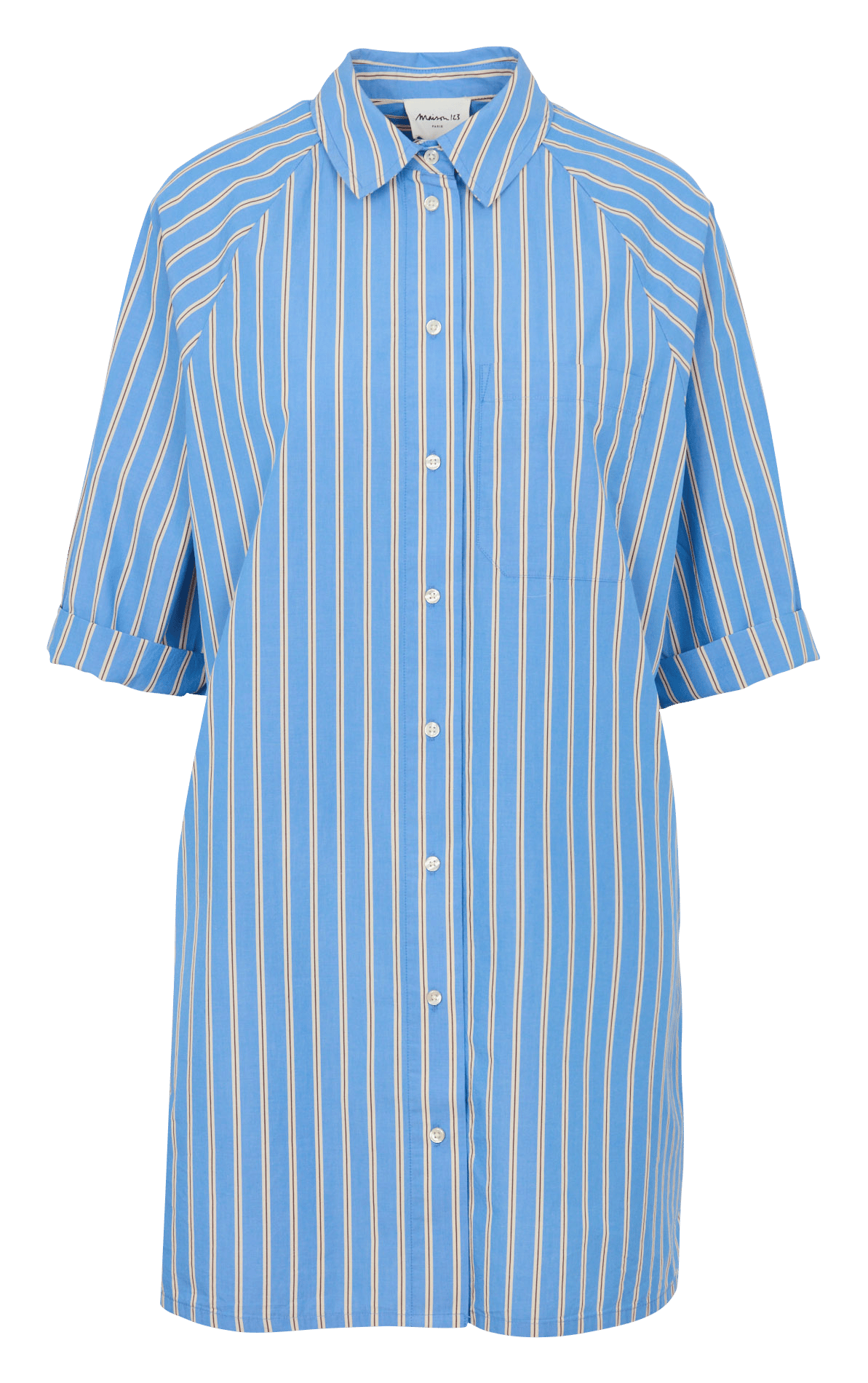 Robe courtes à rayures besta MAISON 123 Bleu