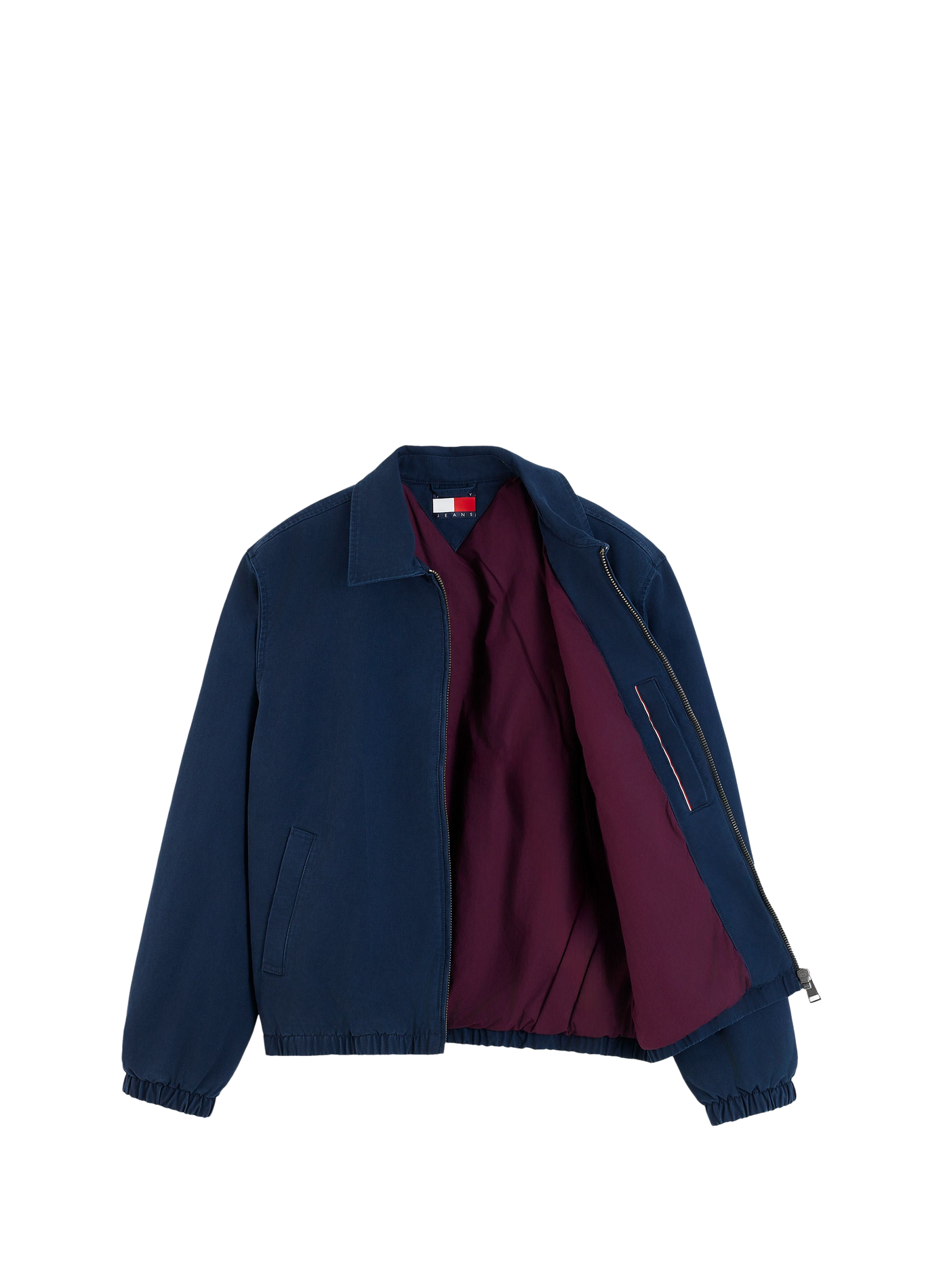 Zipped cotton jacket TOMMY HILFIGER Blue