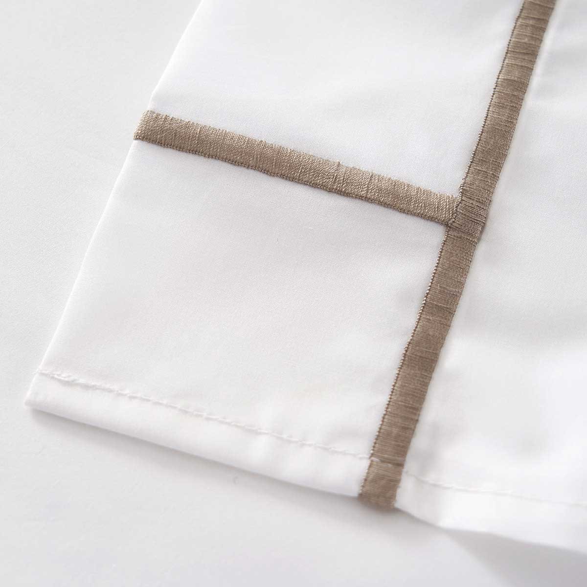 Drap plat en percale de coton, athéna YVES DELORME Gris