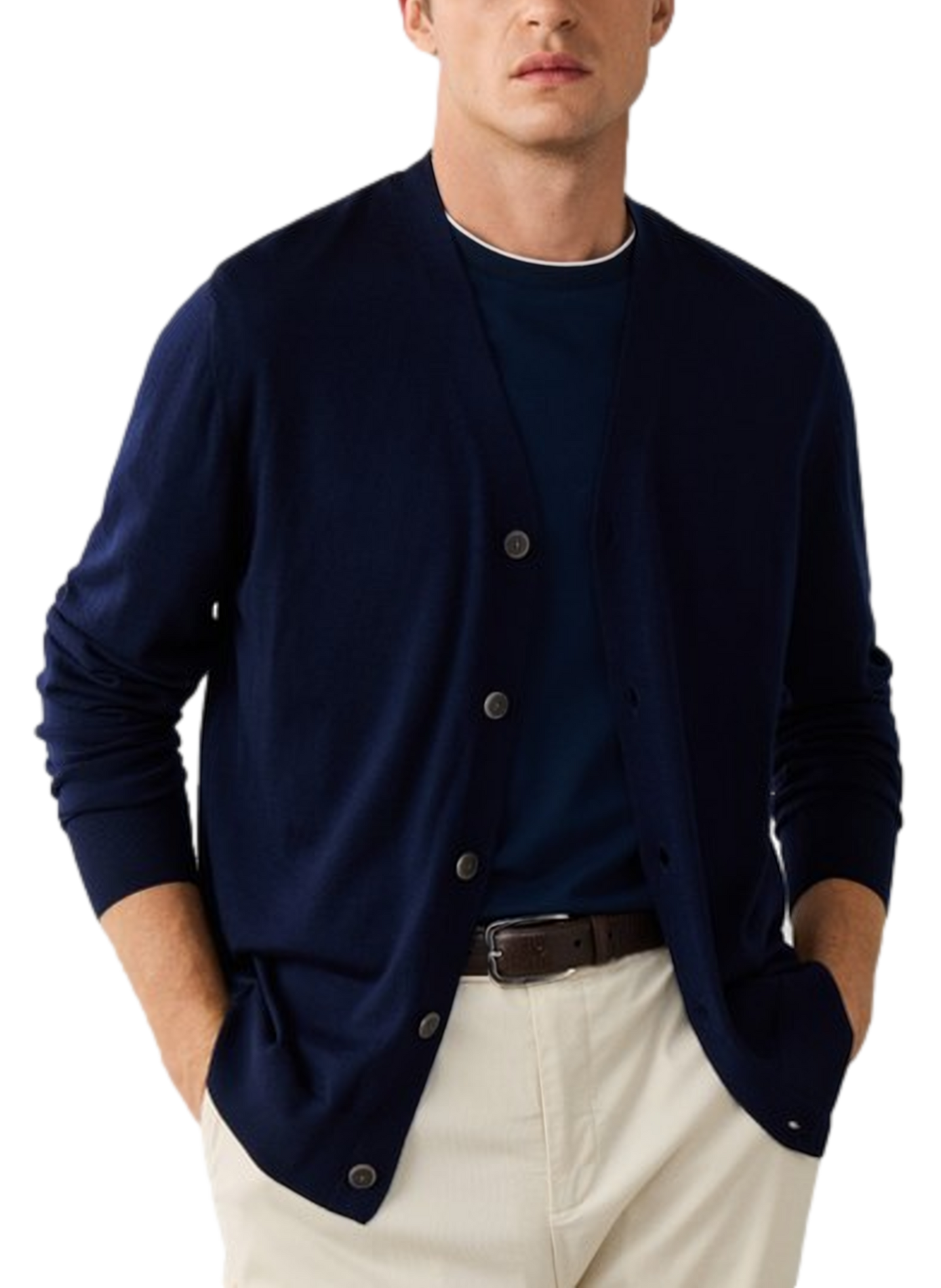 Straight wool vest HACKETT Blue