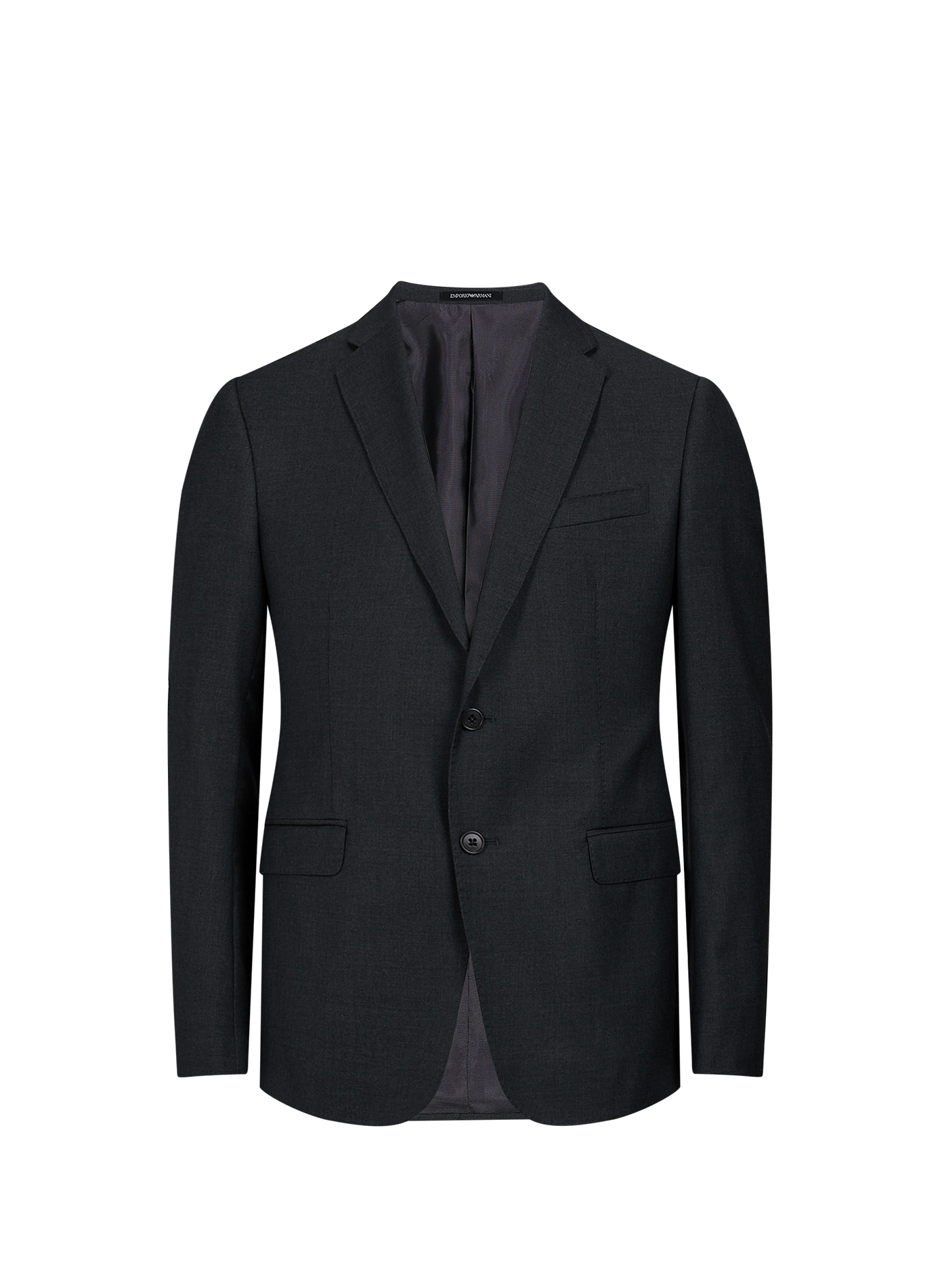 Straight wool virgin wool blazer EMPORIO ARMANI Grey