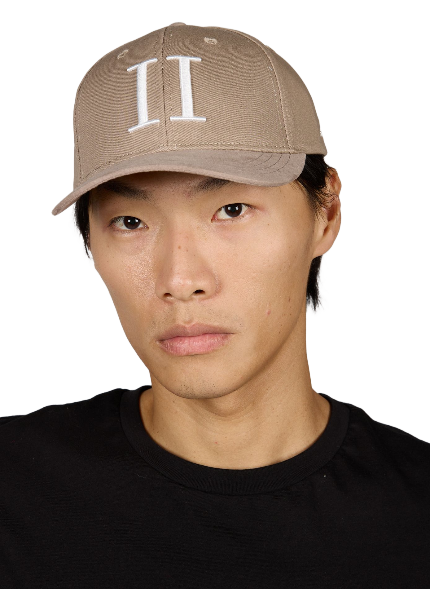 Embroidered cotton baseball cap LES DEUX Beige