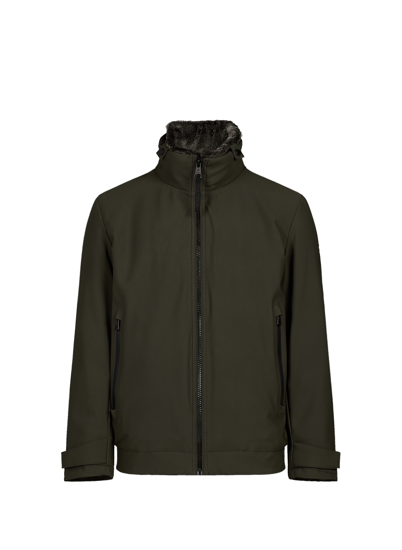 Blouson droit à col montant STRELLSON Vert