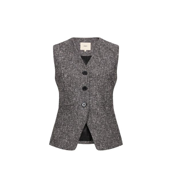 Veste sans manches à strass Veste sans manches à strass
