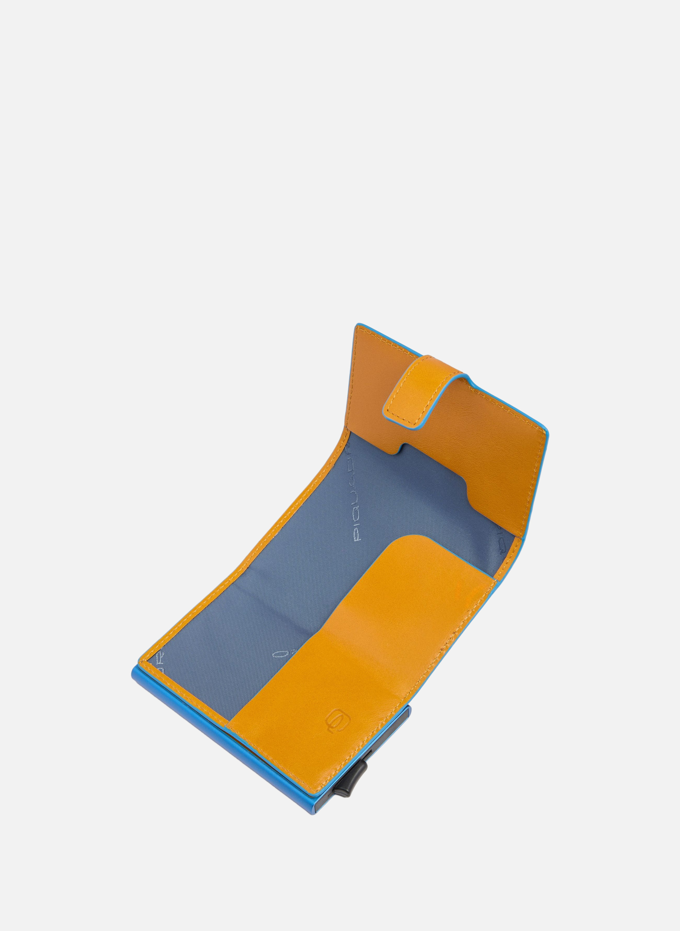Porte-cartes pop-up automatique PIQUADRO Jaune
