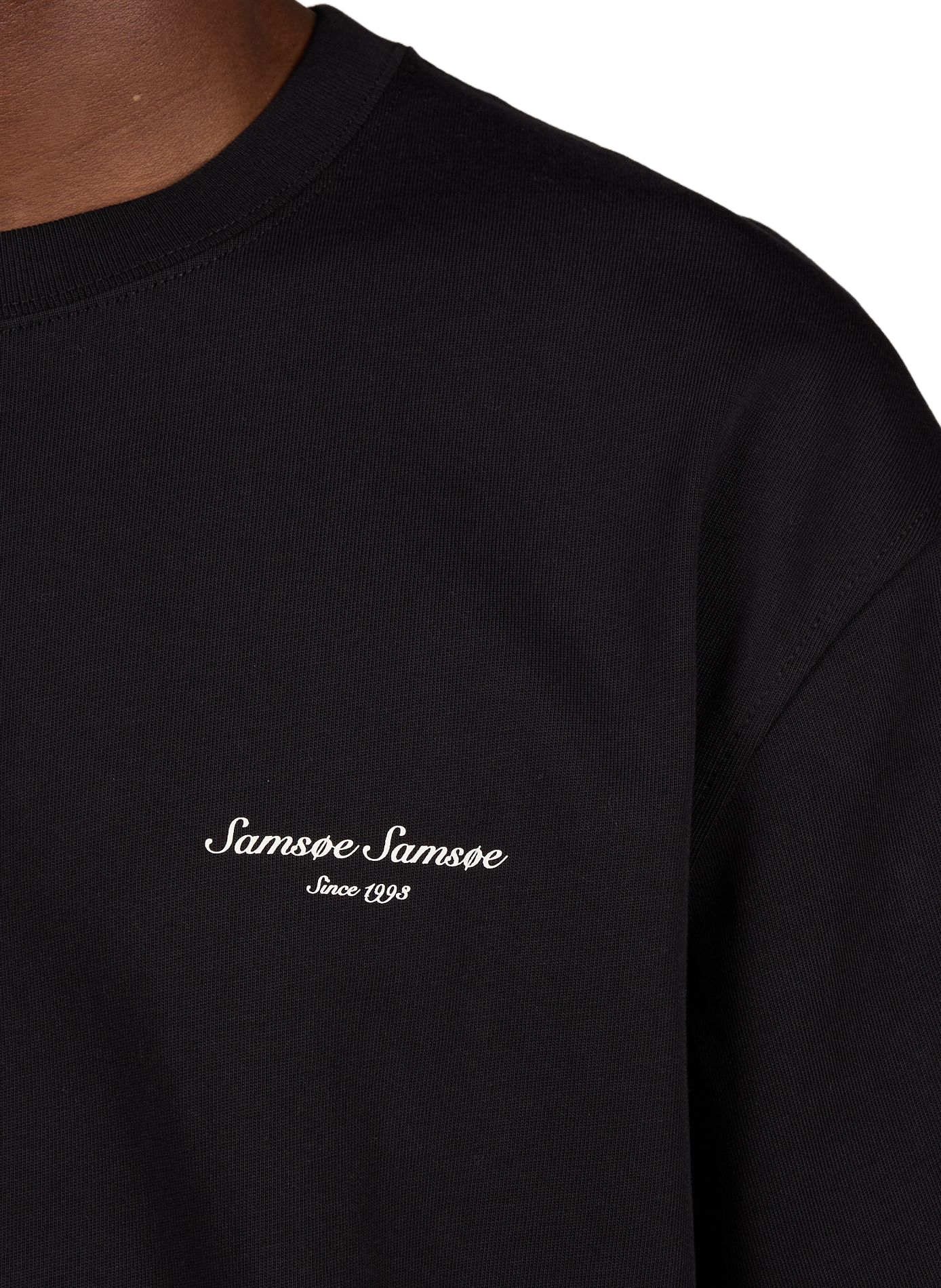 Weites Baumwoll-T-Shirt Sauni SAMSOE SAMSOE Schwarz