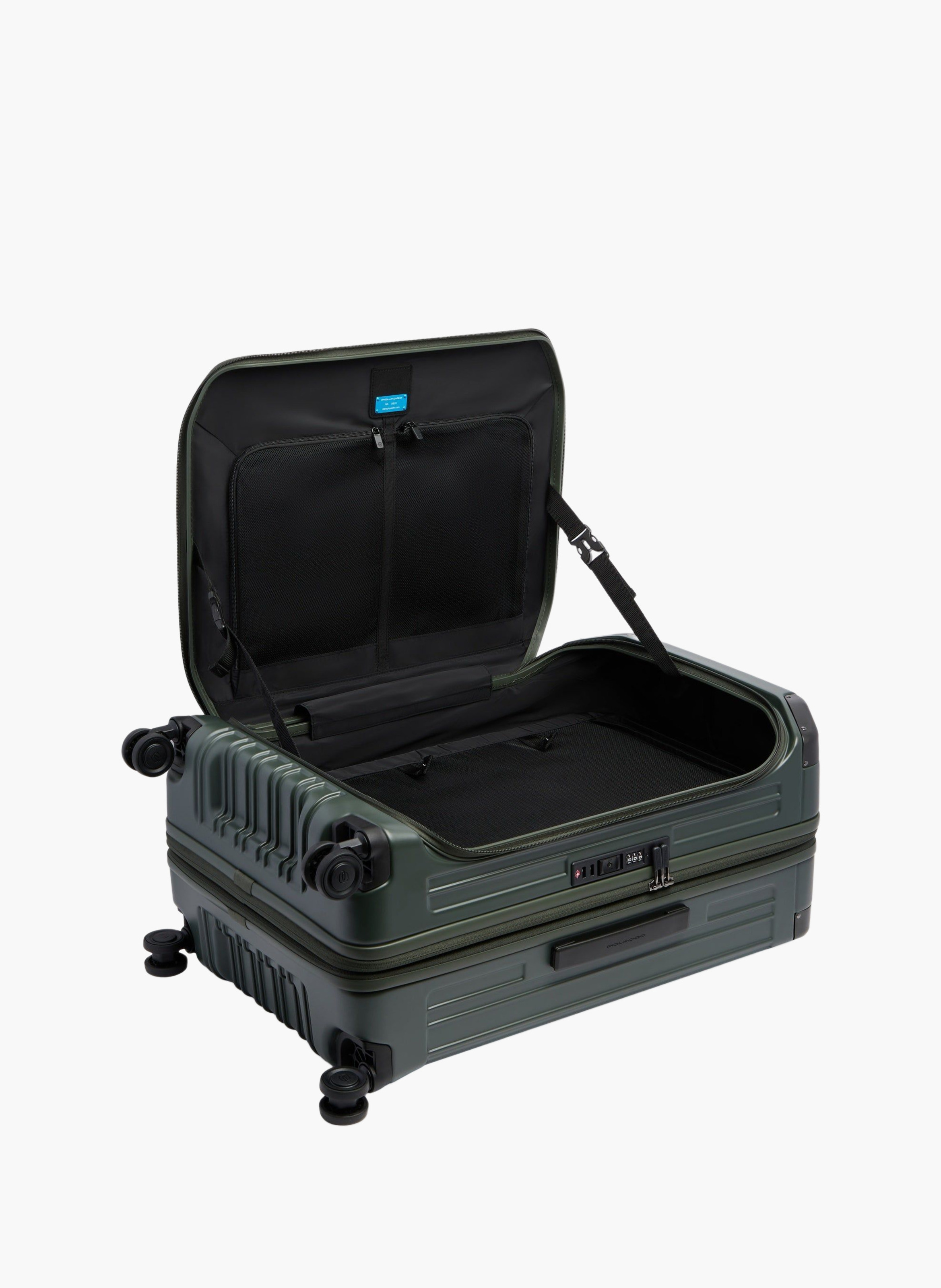 Valise taille moyenne à 4 roues expansible PIQUADRO Vert