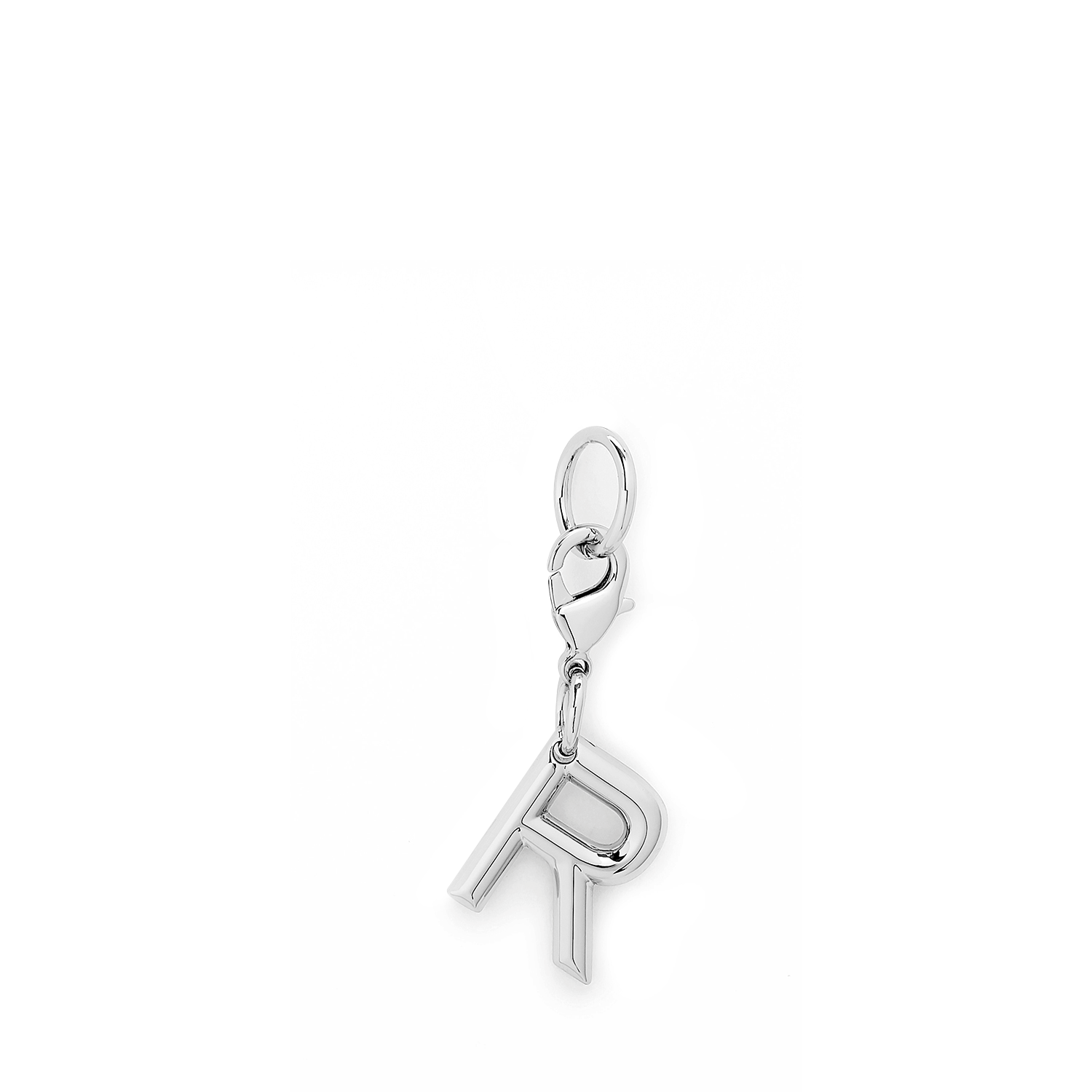 Charme métallique argenté lancel lettre r. LANCEL Argent