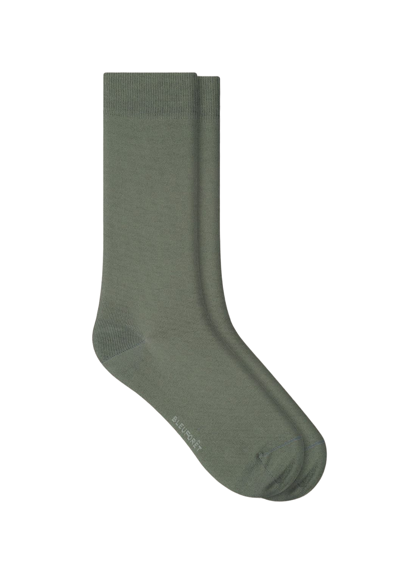 Plain cotton-blend socks BLEUFORÊT Green
