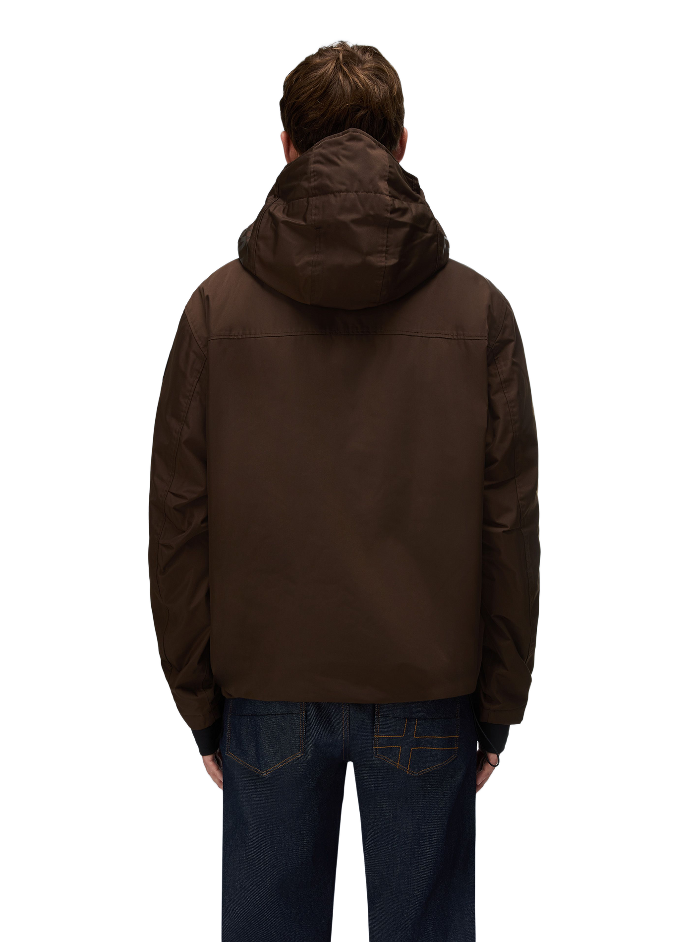 Kapuzenjacke mit Reißverschlusskragen | Braun NAPAPIJRI Herren