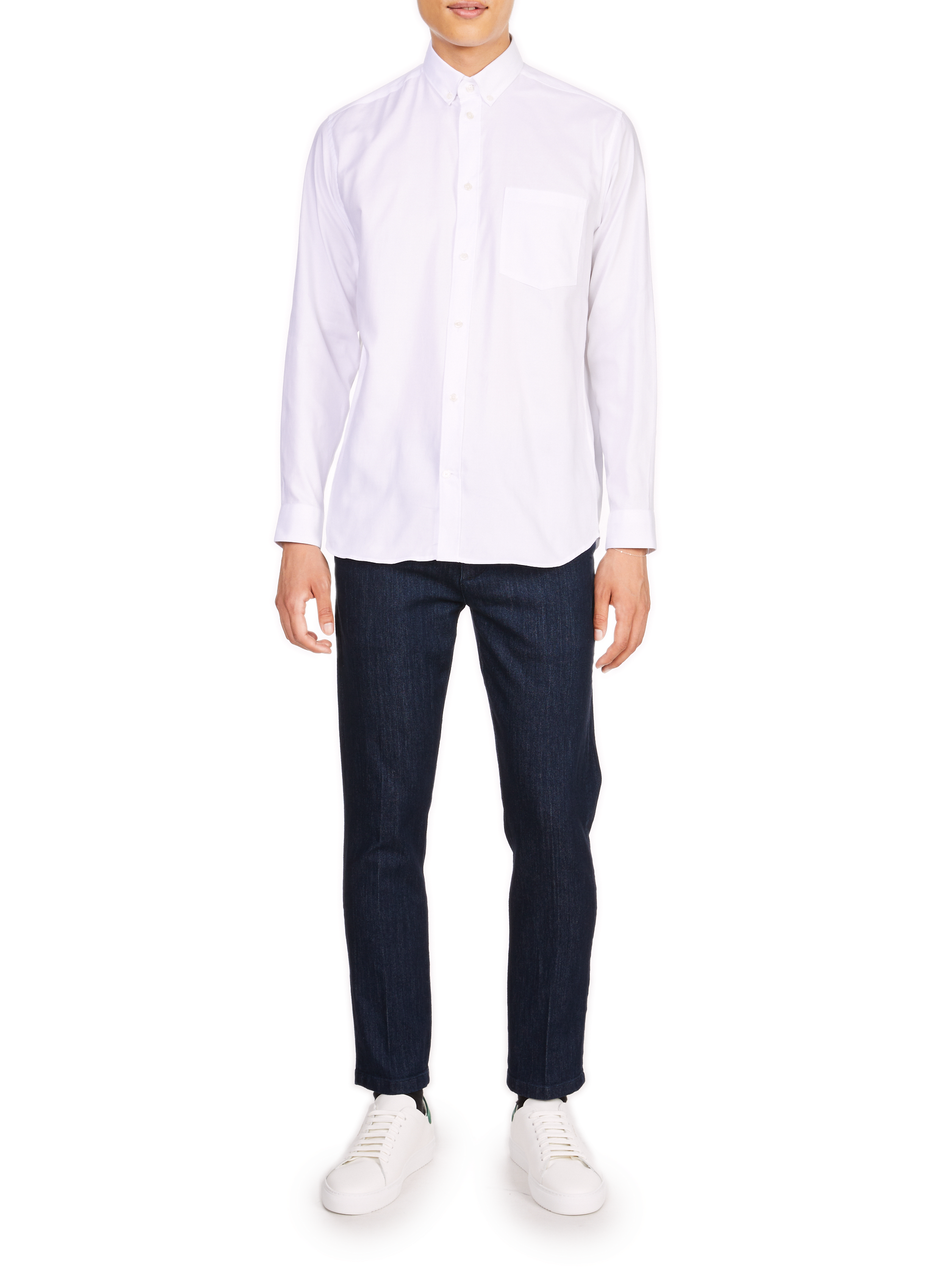 Gerade Bluse AU PRINTEMPS PARIS Weiss