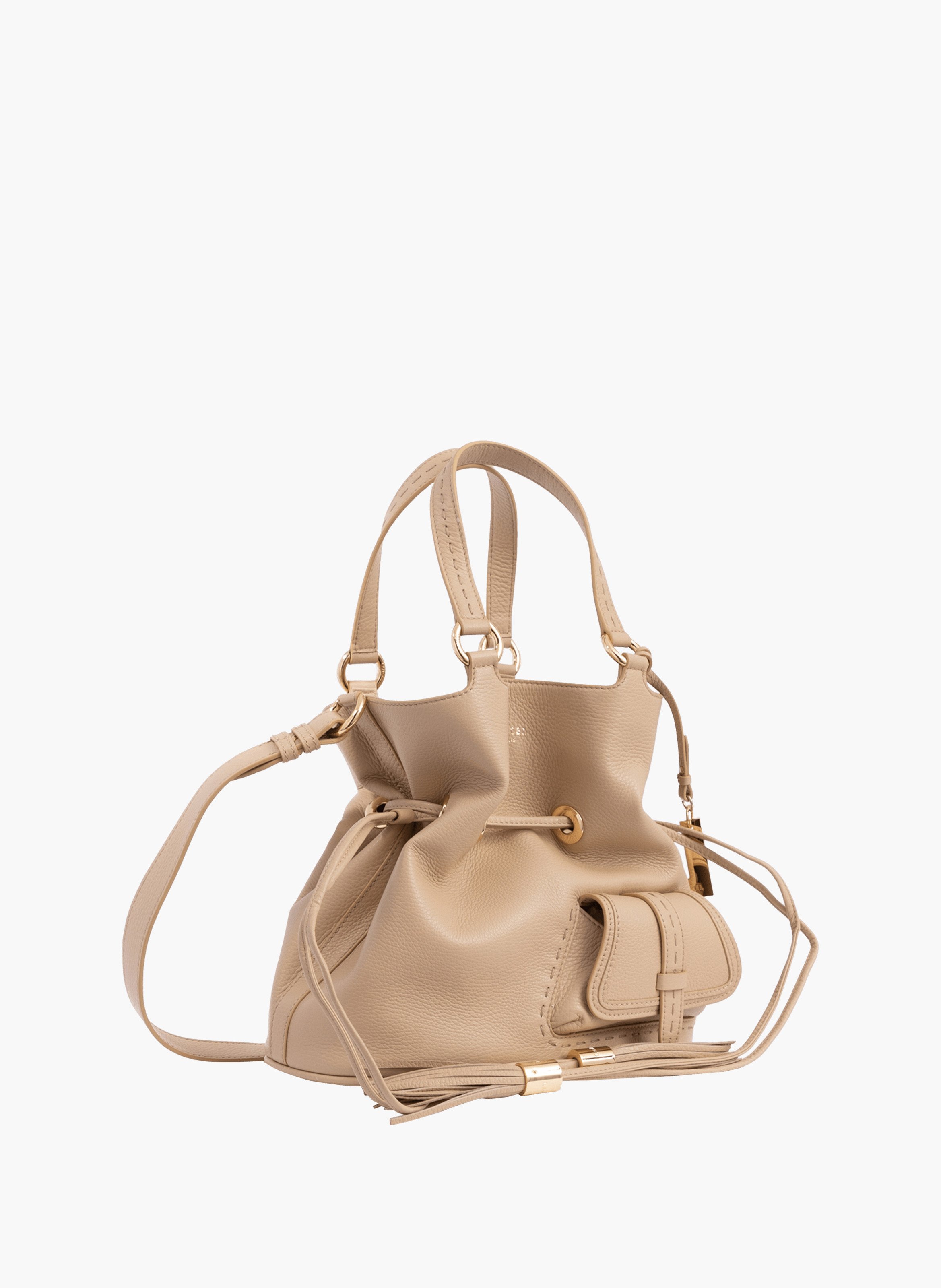 Handtas m eerste flirt van Lancel in leer. | Beige LANCEL Dames