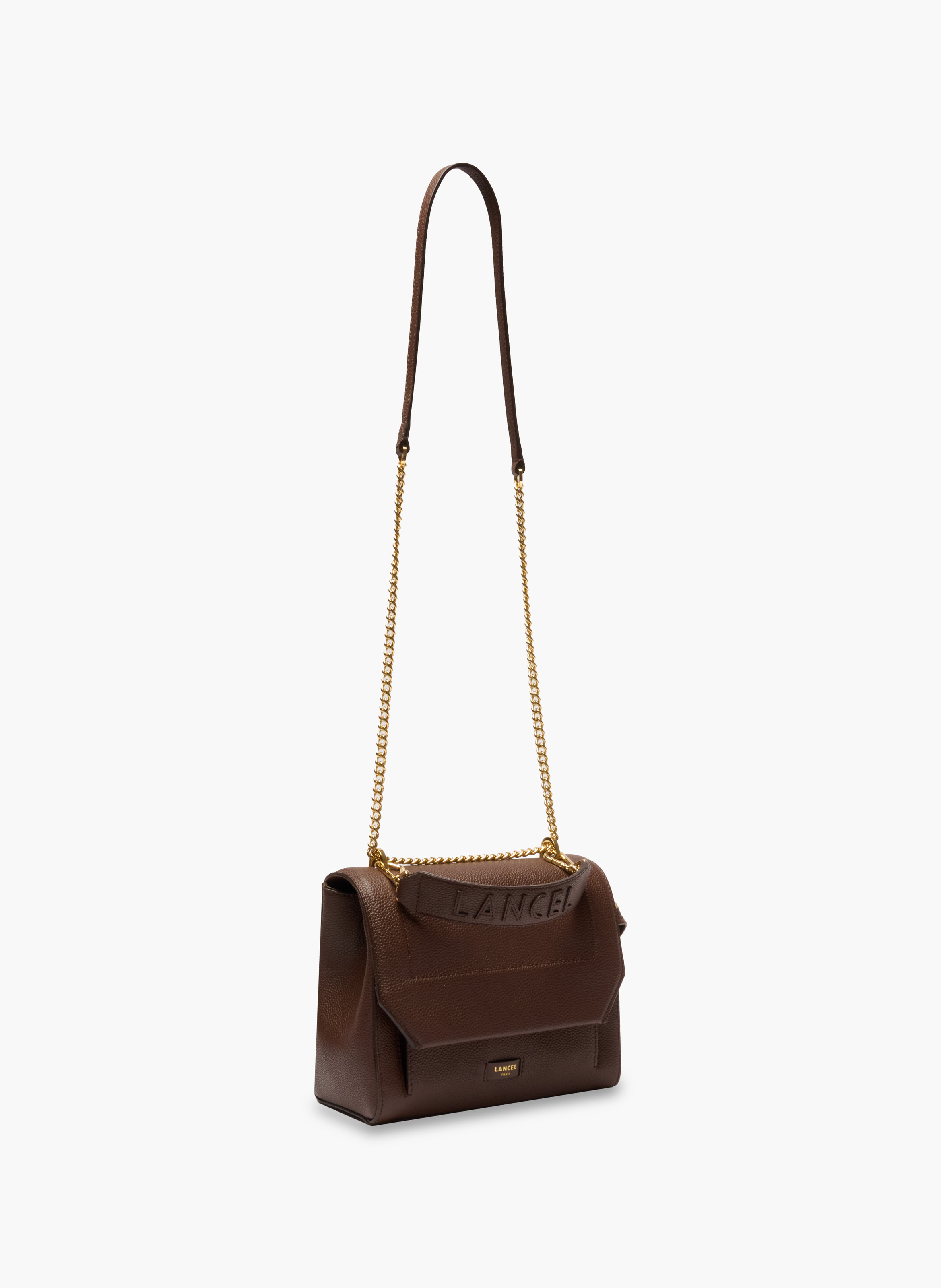 Schoudertas met flap van Lancel in leer | Bruin LANCEL Dames