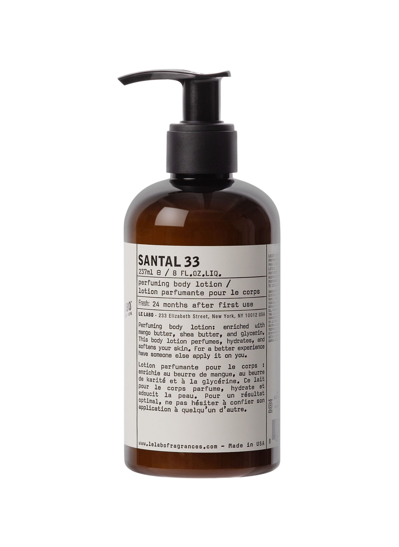 Santal 33 - Lotion corporelle parfumée LE LABO No color