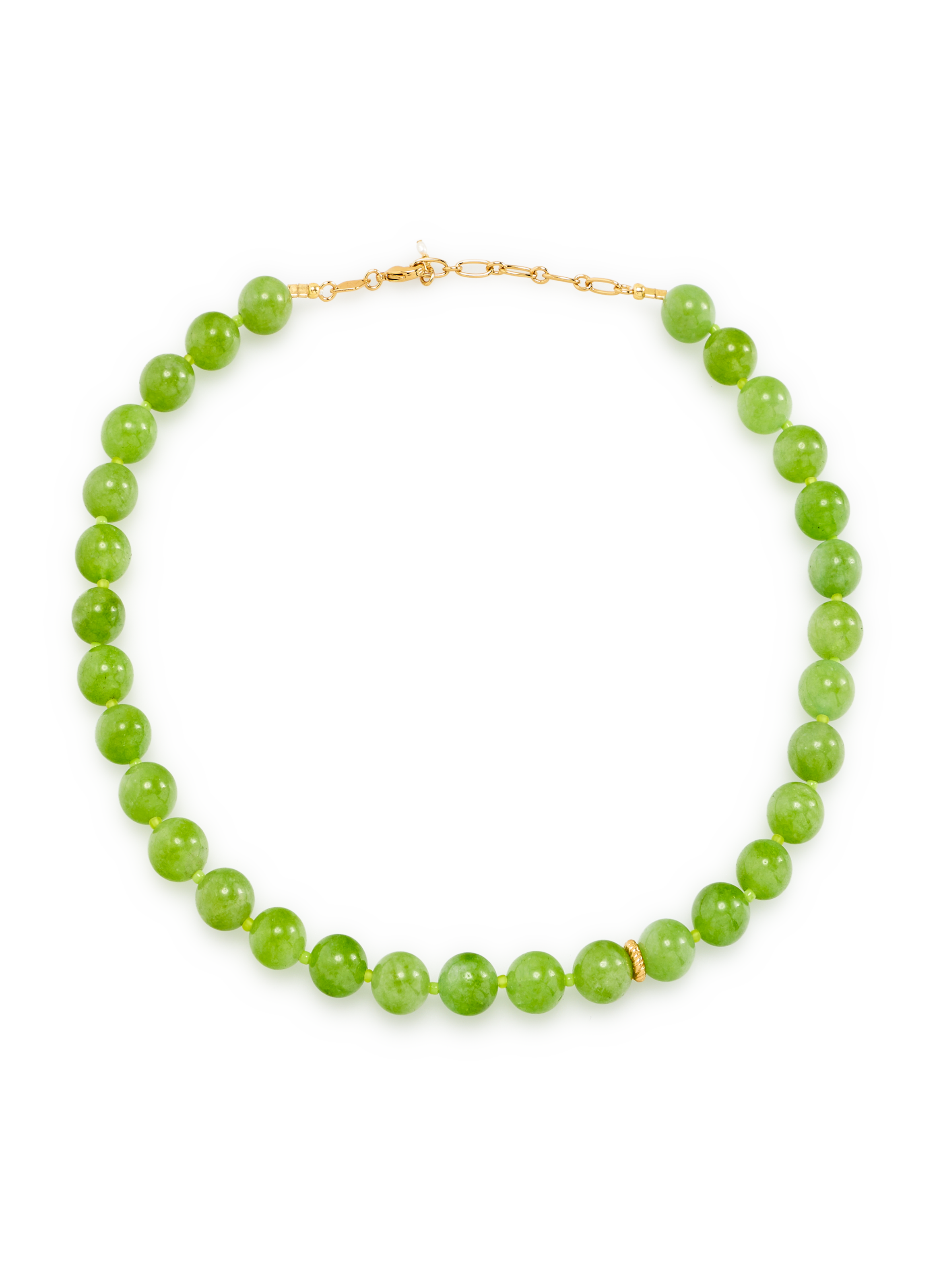 ANNI LU Collier à perles de verre Doré