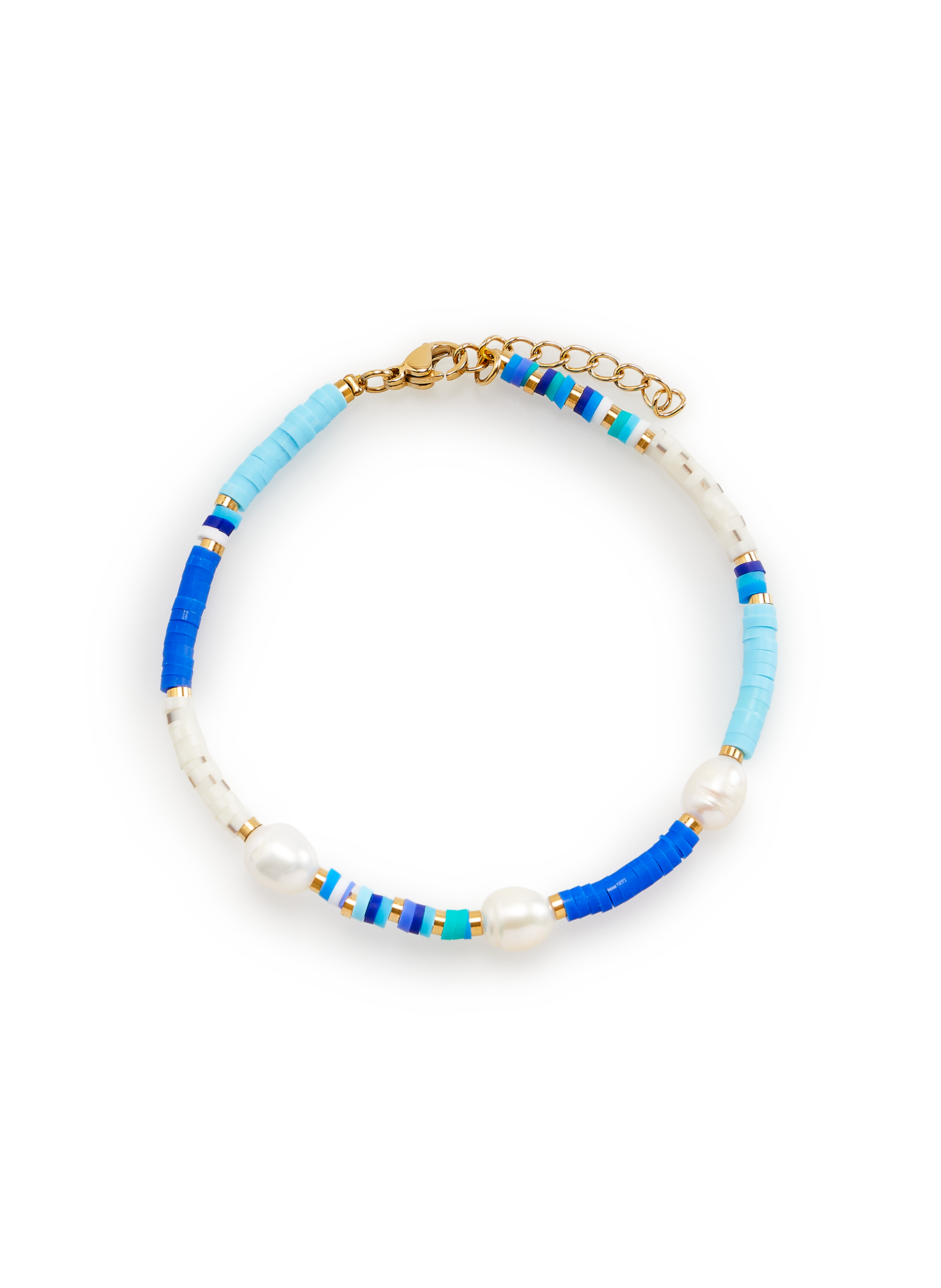 Bracelet with coloured beads AU PRINTEMPS PARIS Blue