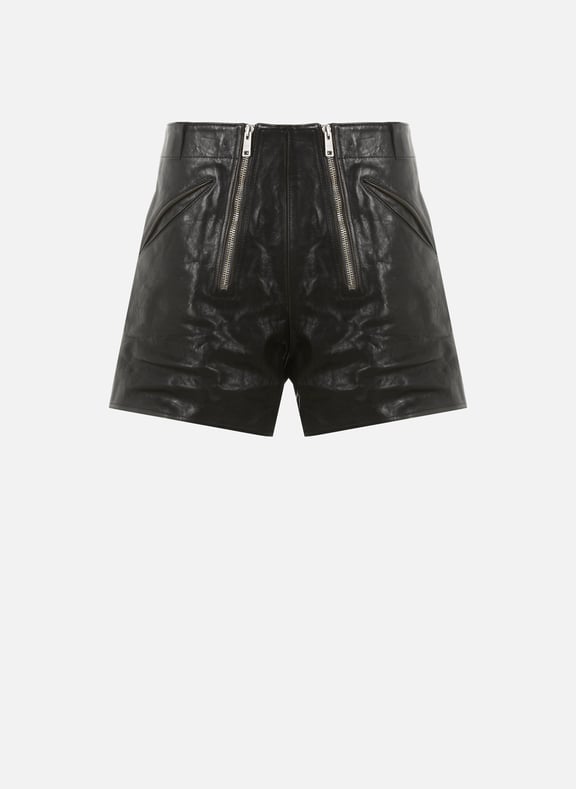 Leather shorts Black by PRADA PRADA Leather shorts Black