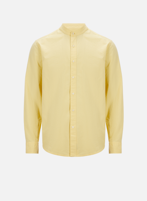 Yellow draped cotton shirtDOCKERS 