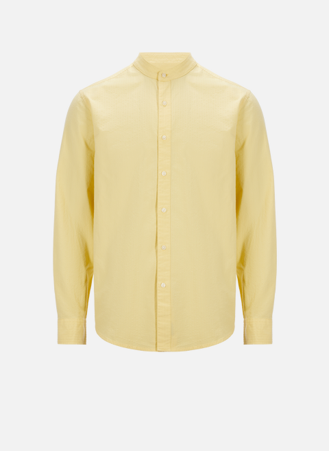Yellow draped cotton shirtDOCKERS 