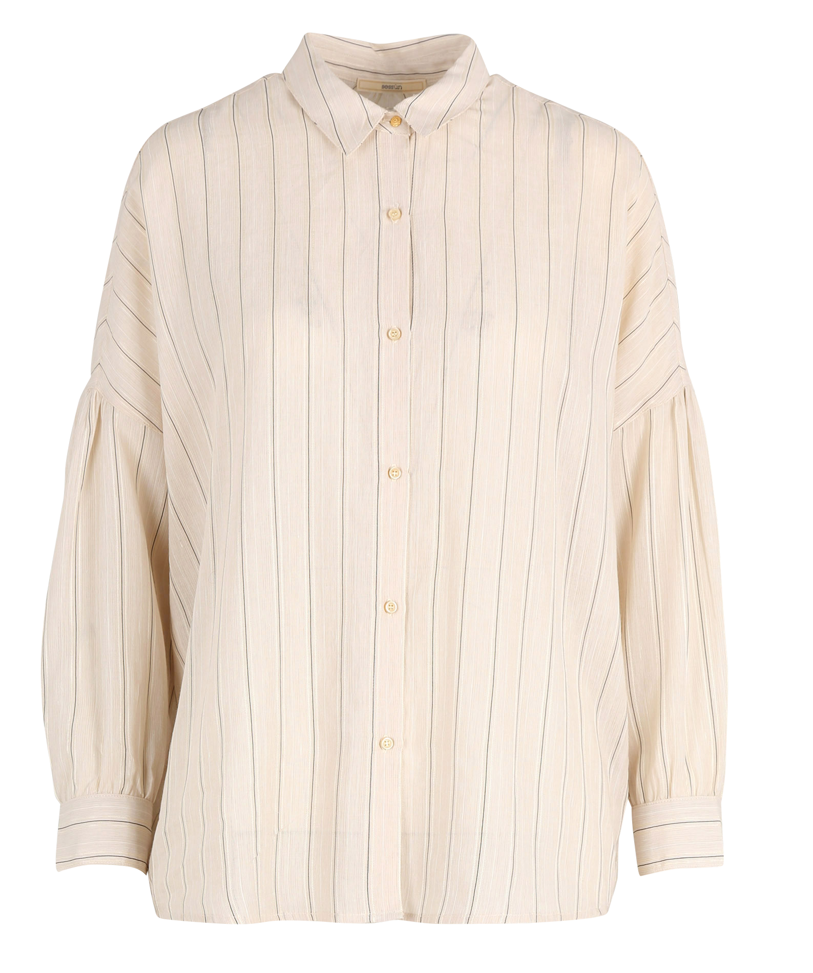Chemise ample col classique botan SESSUN Beige