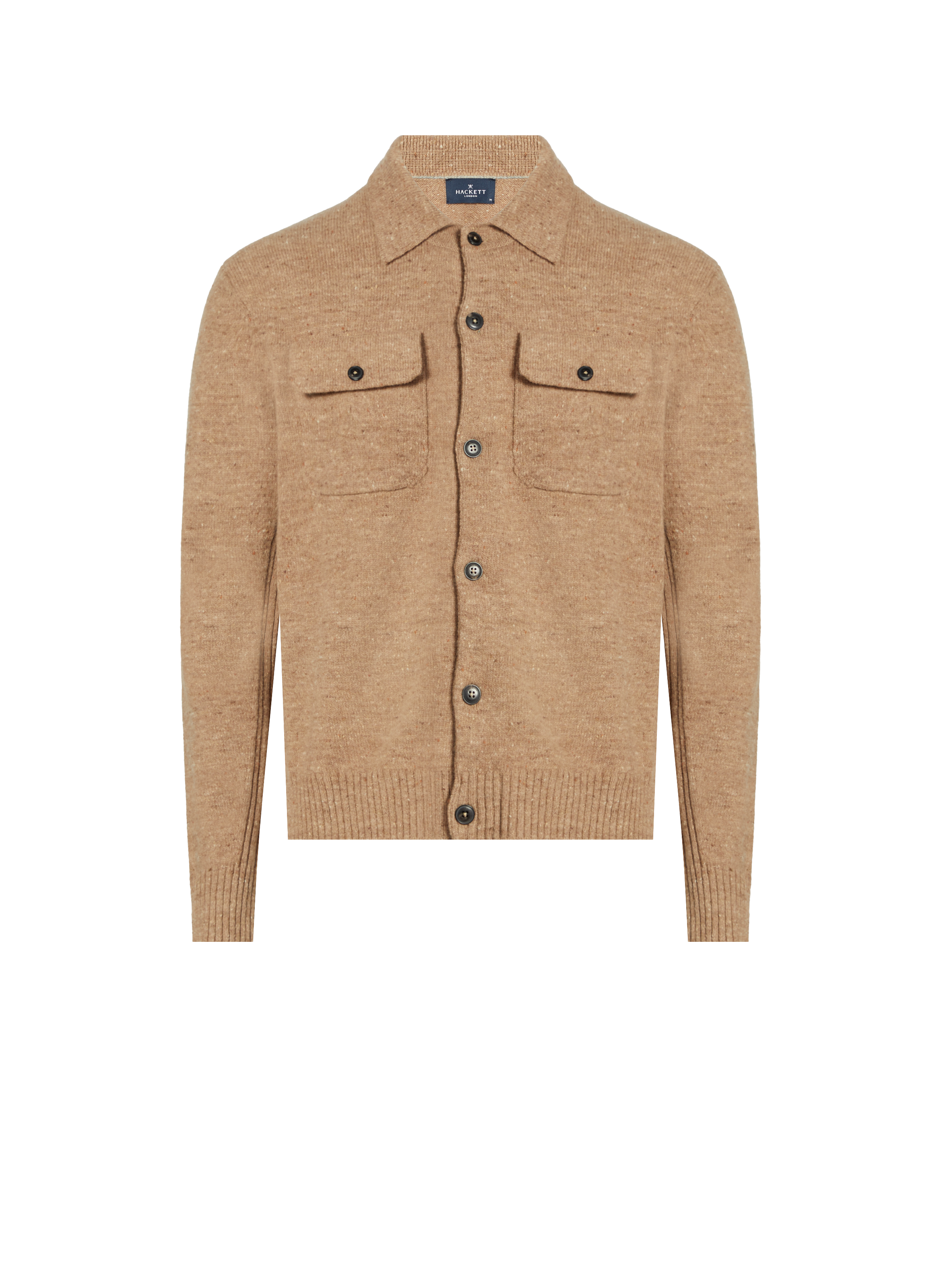 Gilet en laine Donegal HACKETT Beige