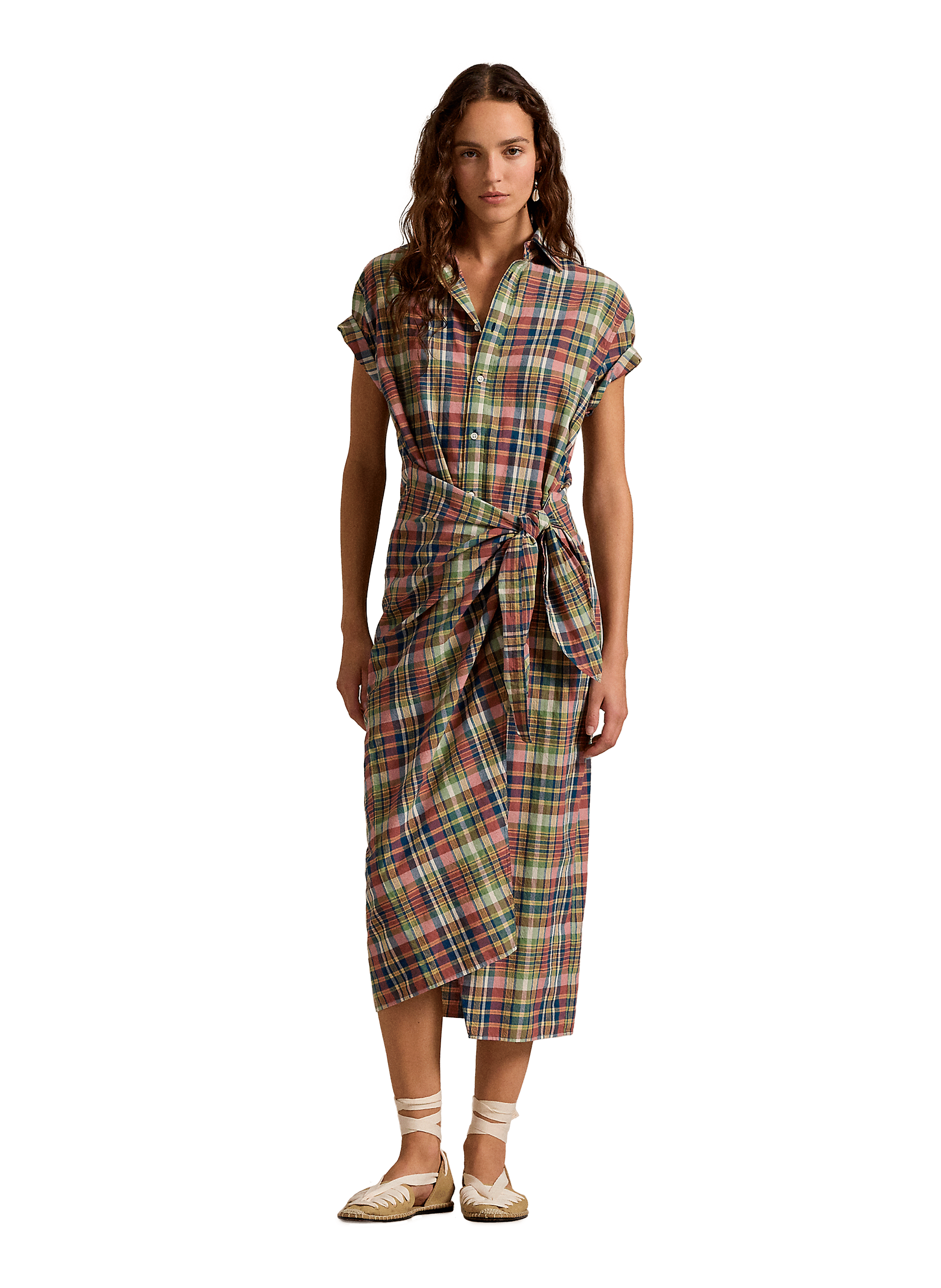 Robe chemise écossaise POLO RALPH LAUREN Multicolore