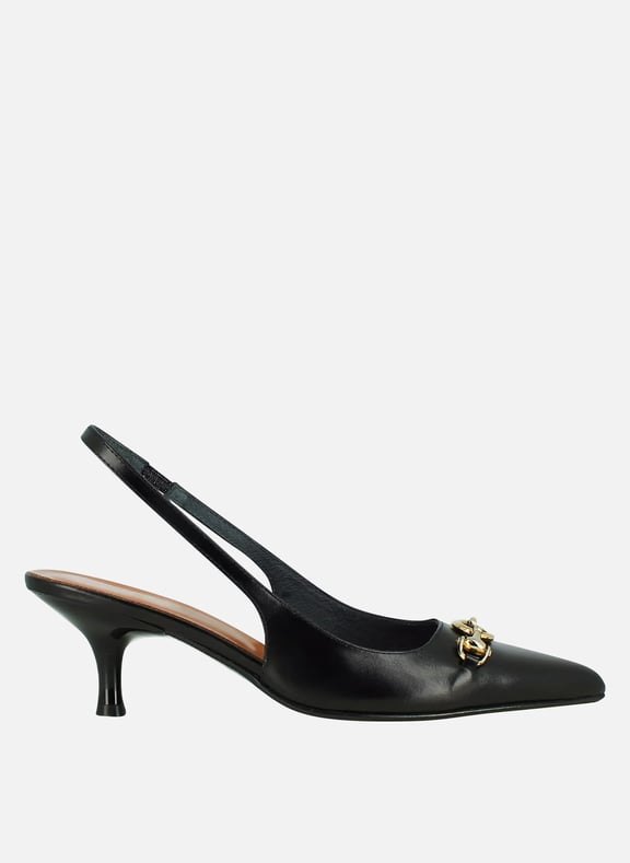 Escarpins en cuir datura Noir by JONAK JONAK Escarpins en cuir datura Noir
