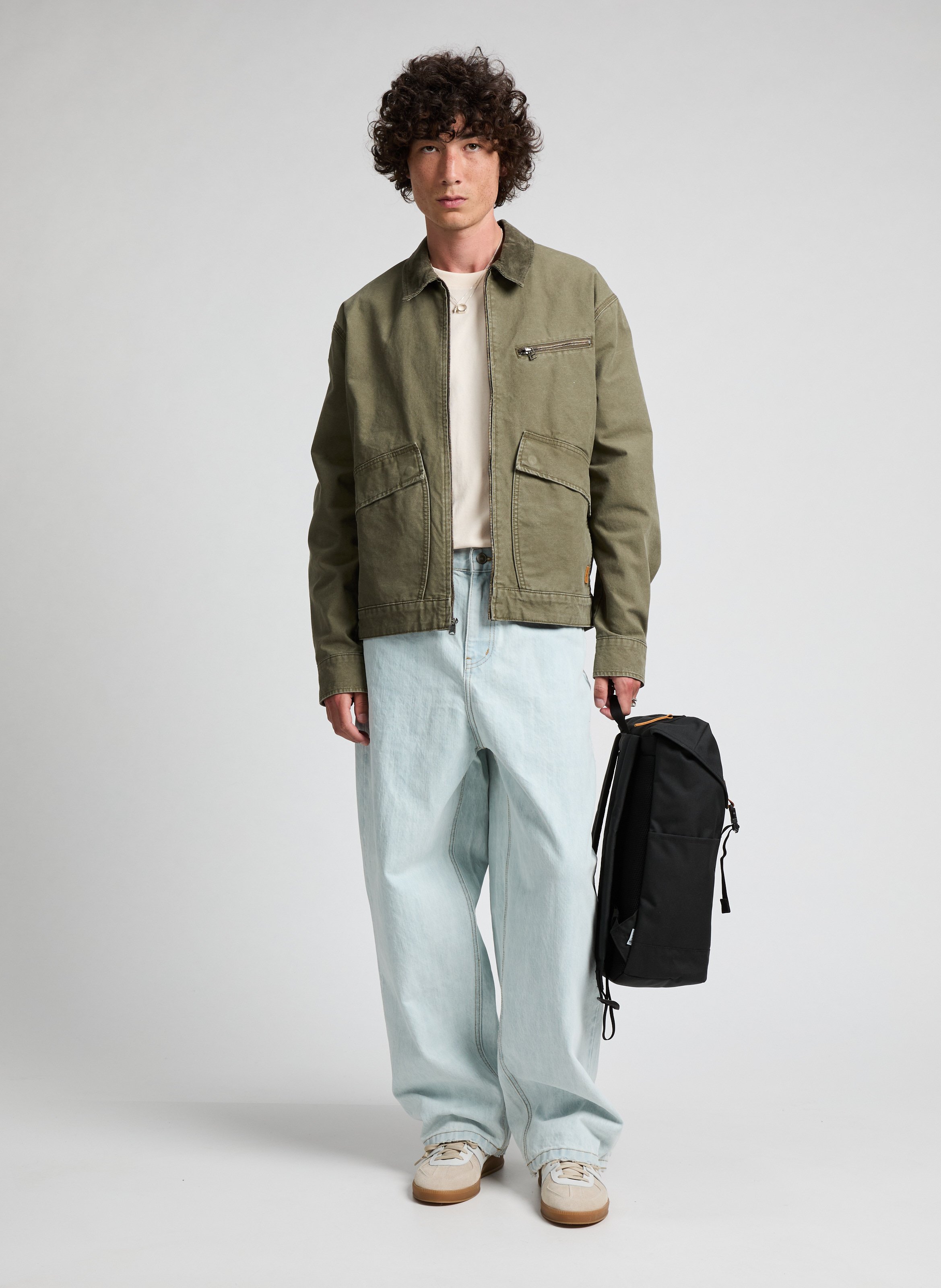 Monza leather sneakers P448 Beige