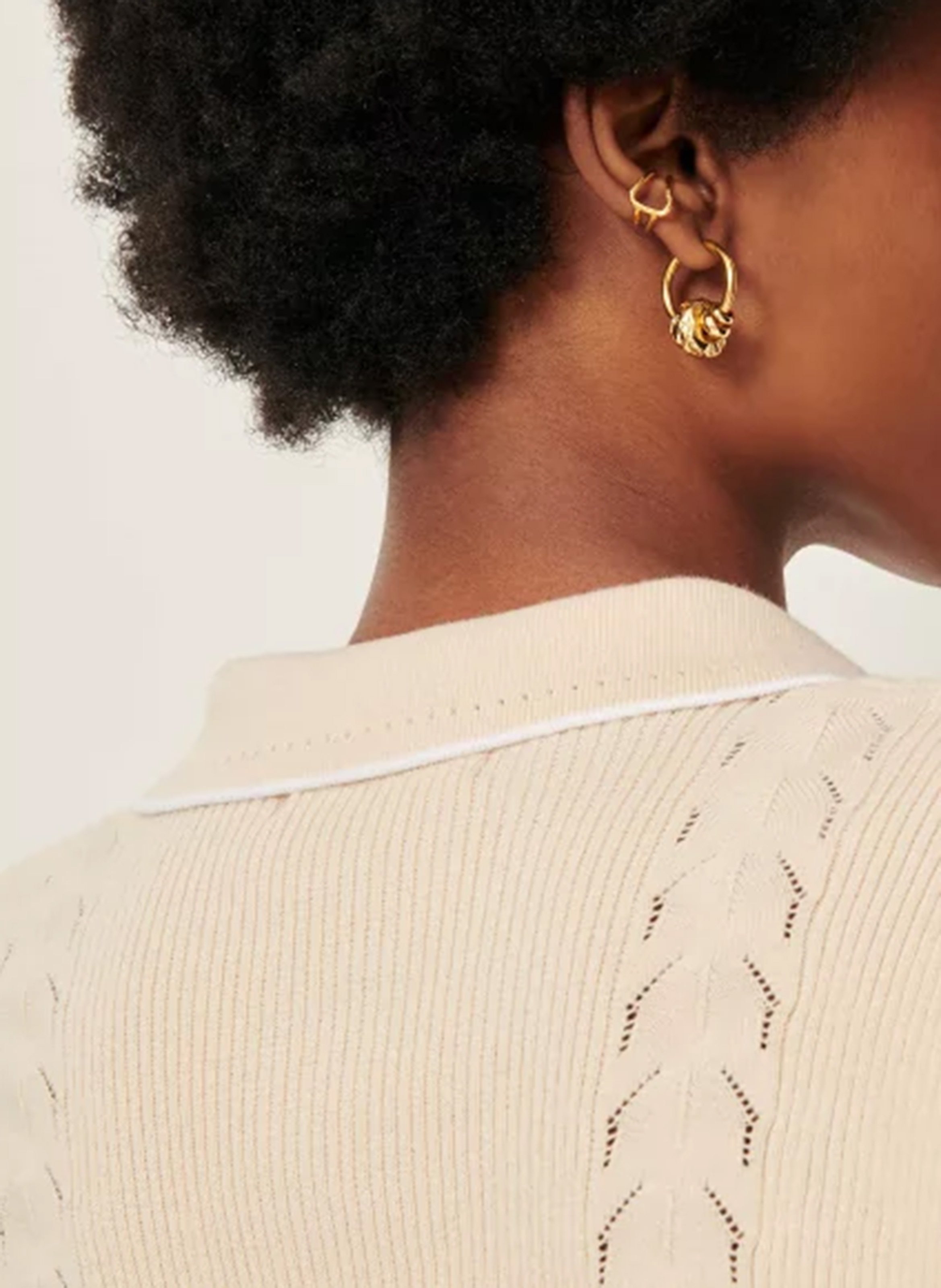 Boucles d'oreilles arrondies Leelo SESSUN Doré