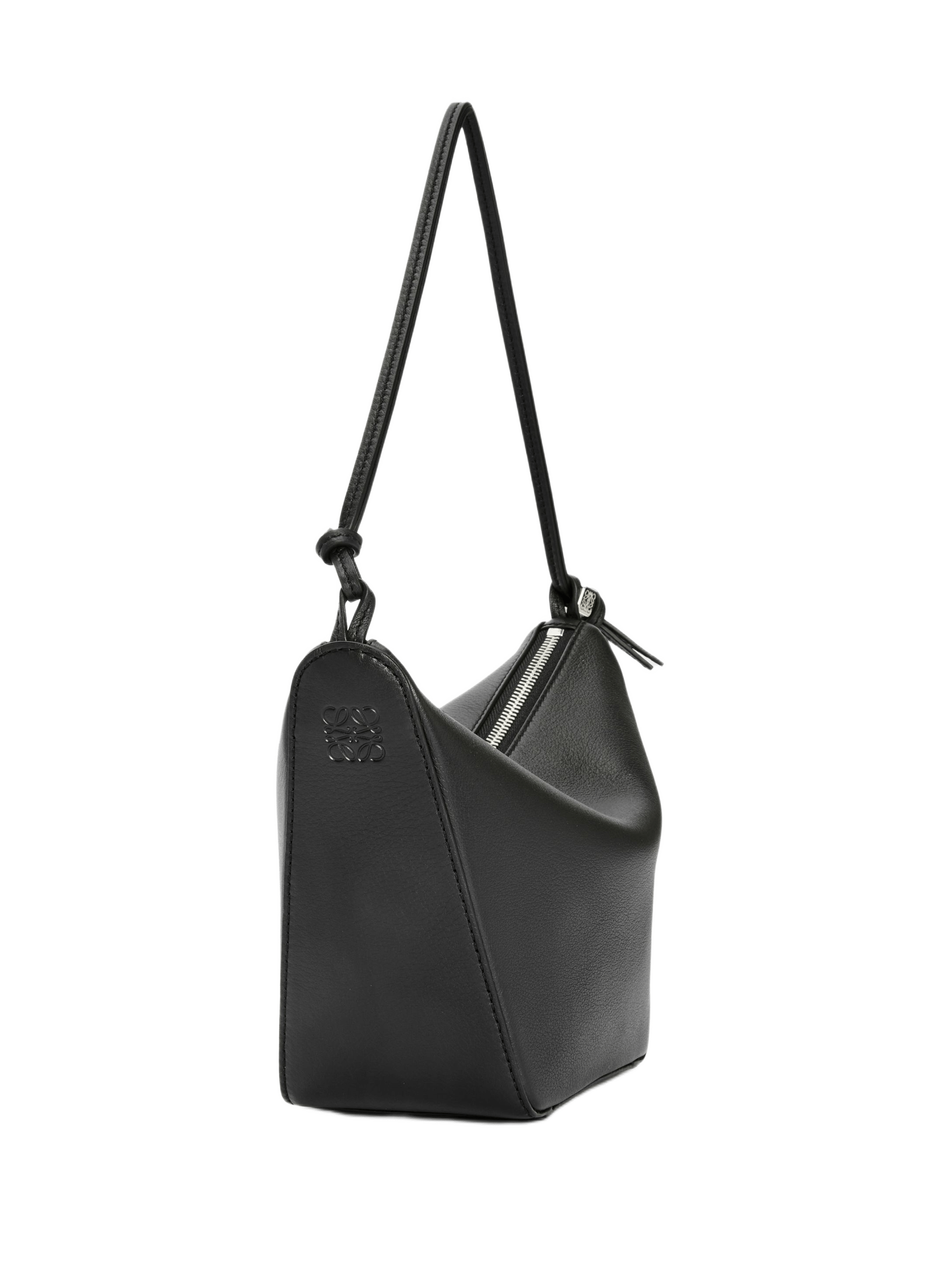 Mini Hammock hobo leather bag LOEWE Black