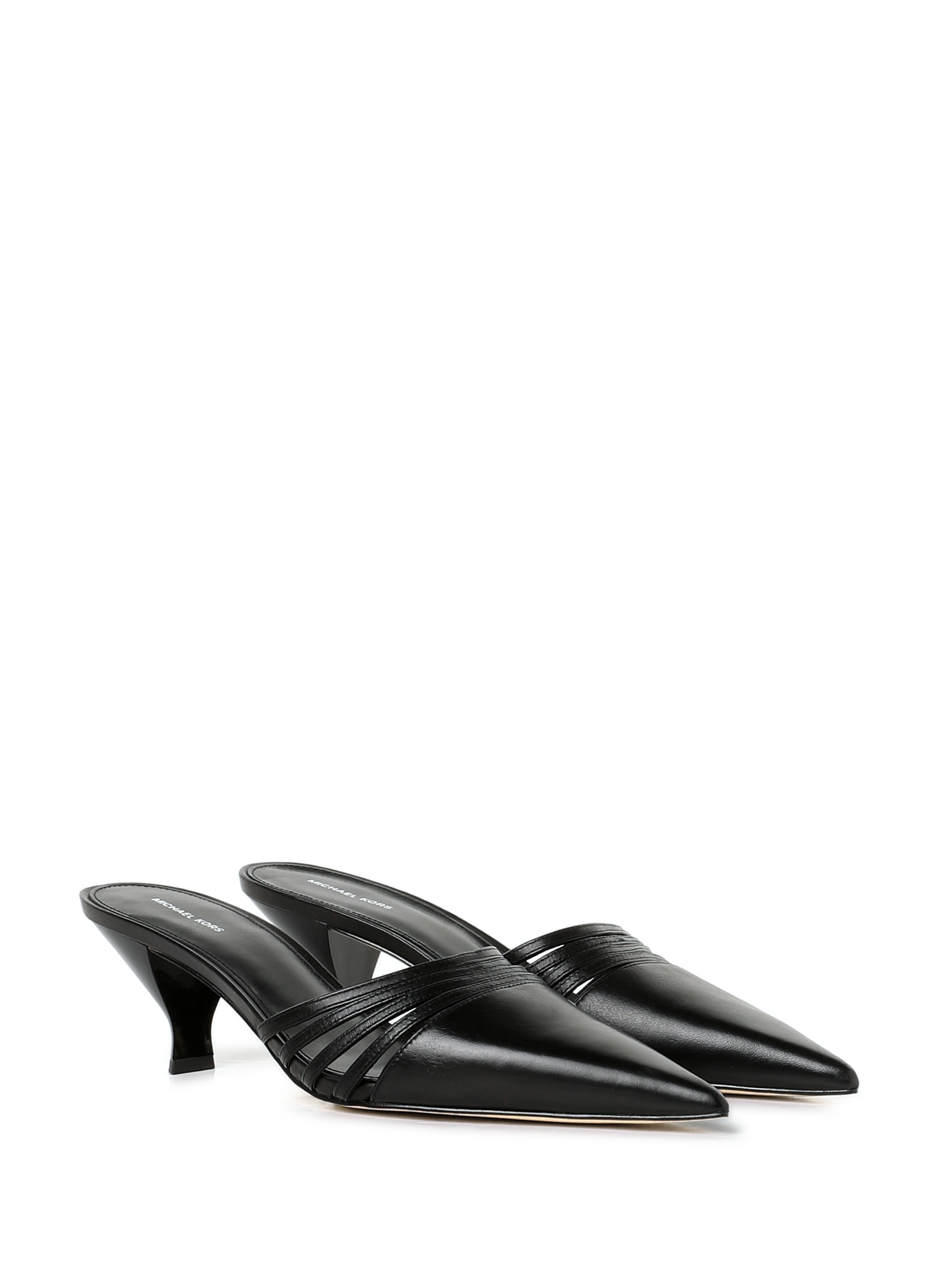 Mules à talon en cuir  MICHAEL KORS Noir