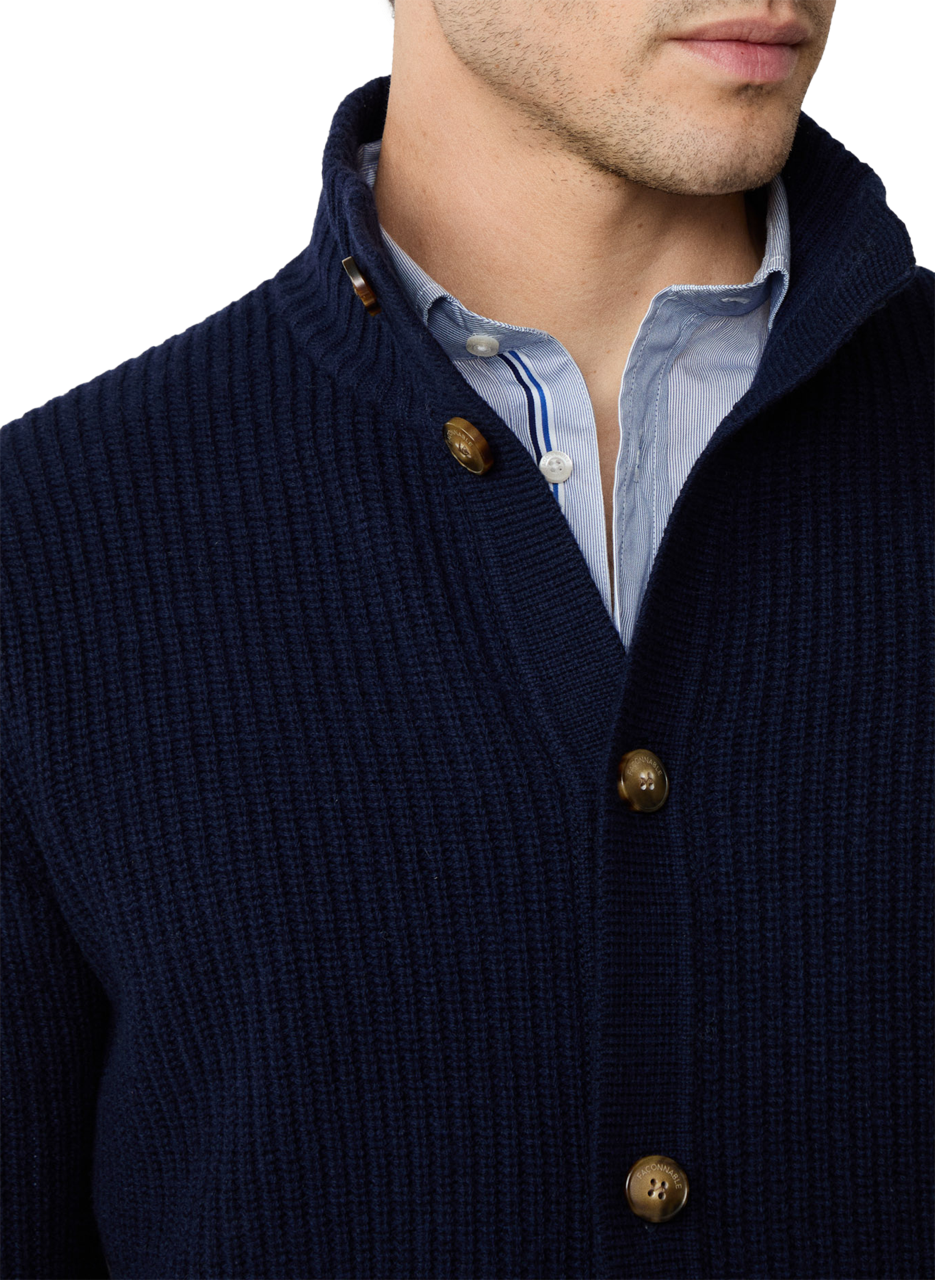Cardigan en laine FACONNABLE Bleu