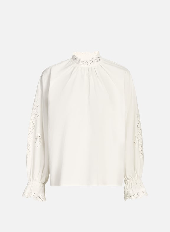 Straight cotton blouse White by SUNCOO SUNCOO Straight cotton blouse White