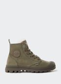 Boots fourrées en cuir PAMPA HI Dusky green