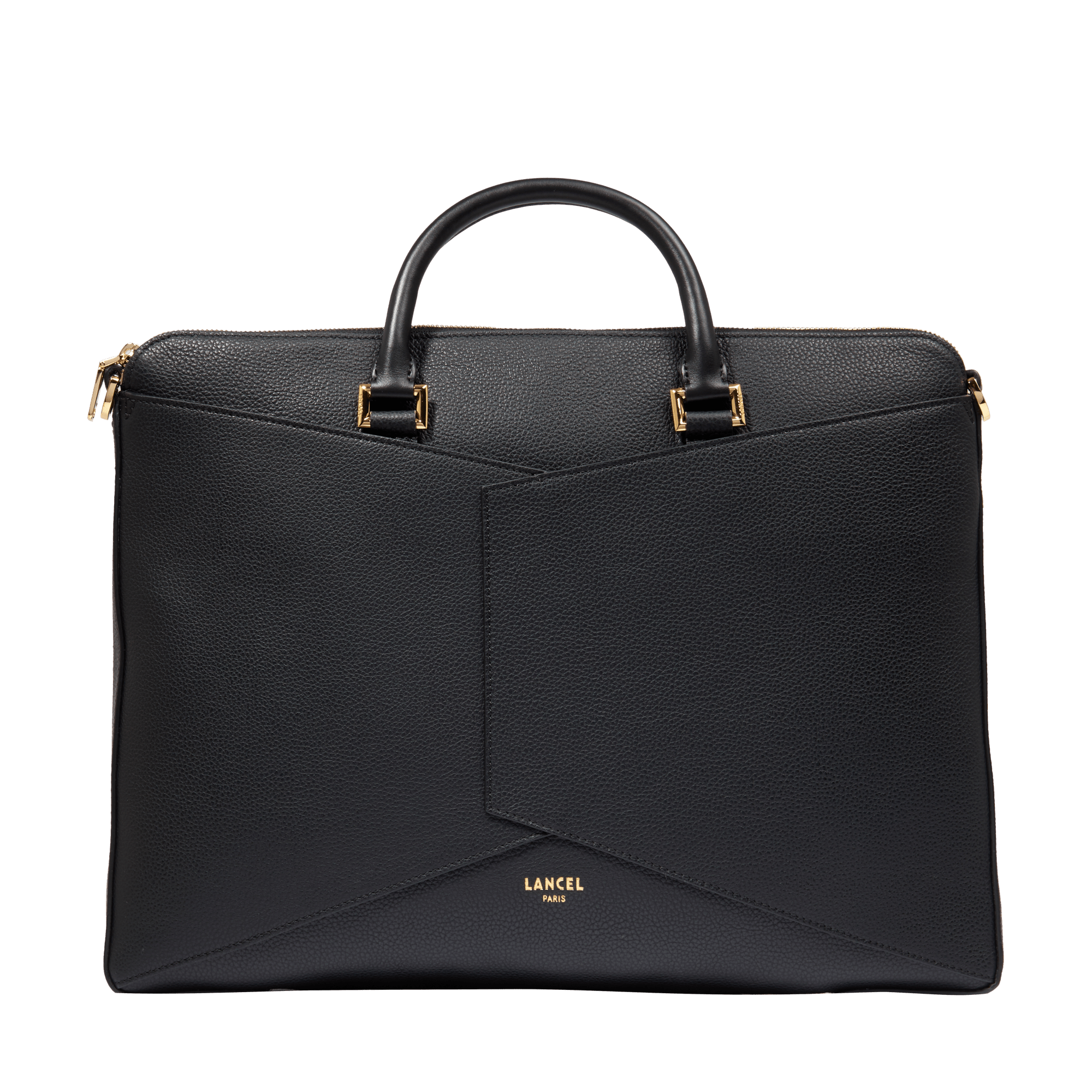 Porte-documents 14' enveloppe de lancel en cuir LANCEL Noir