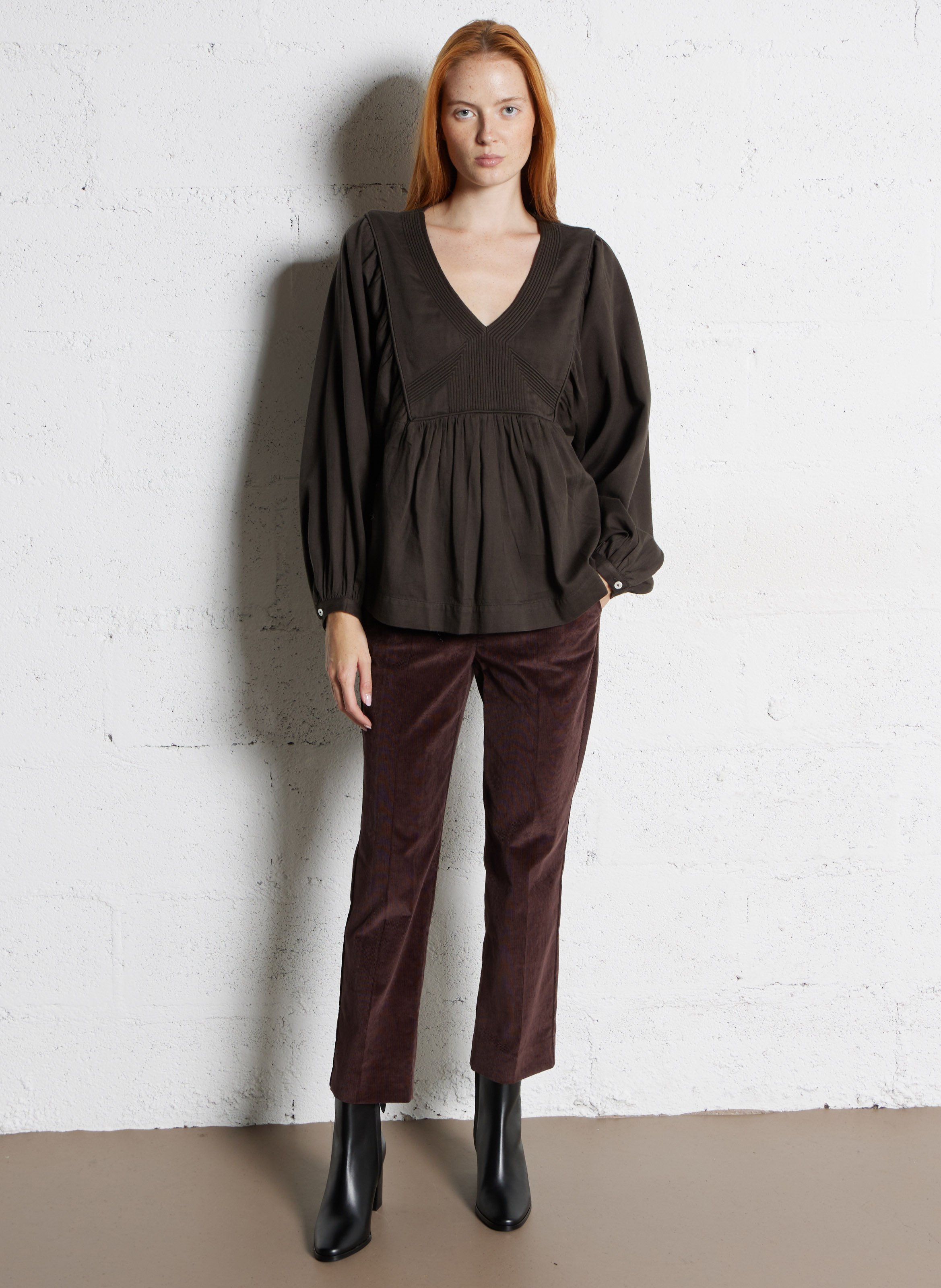 Bottines à talons en cuir n°822 RIVECOUR Noir