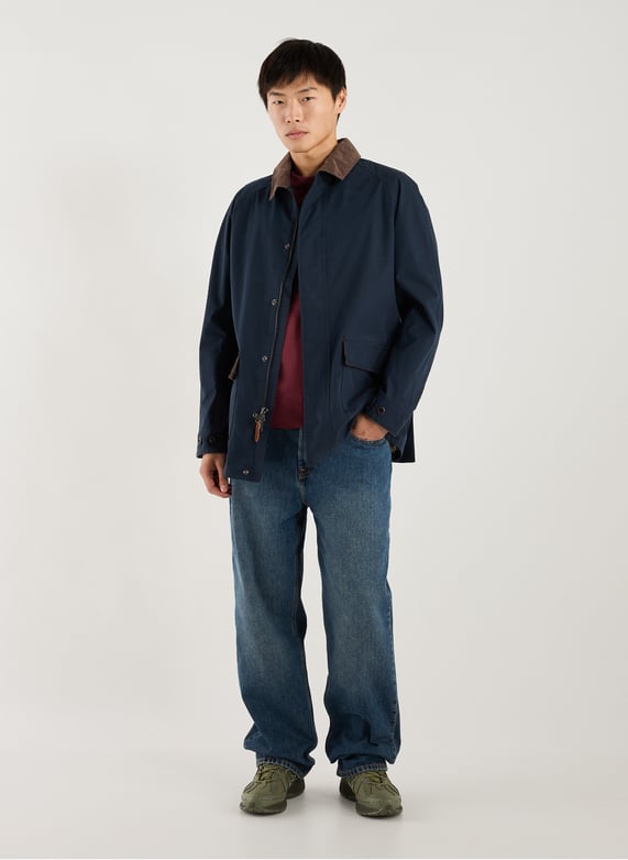 Blouson col classique en coton mélangé | Bleu by TIMBERLAND Blouson col classique en coton mélangé Bleu