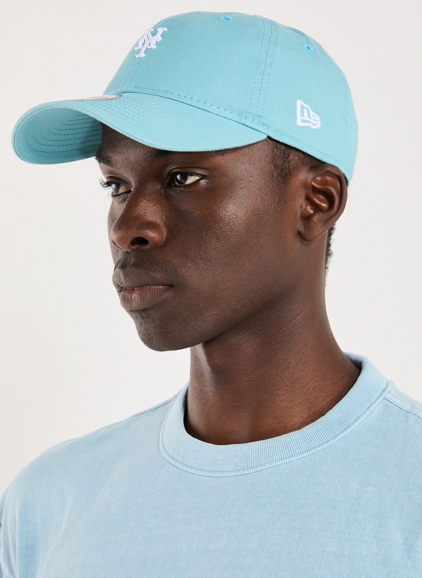 Casquette visière courbée en coton NEW ERA Bleu