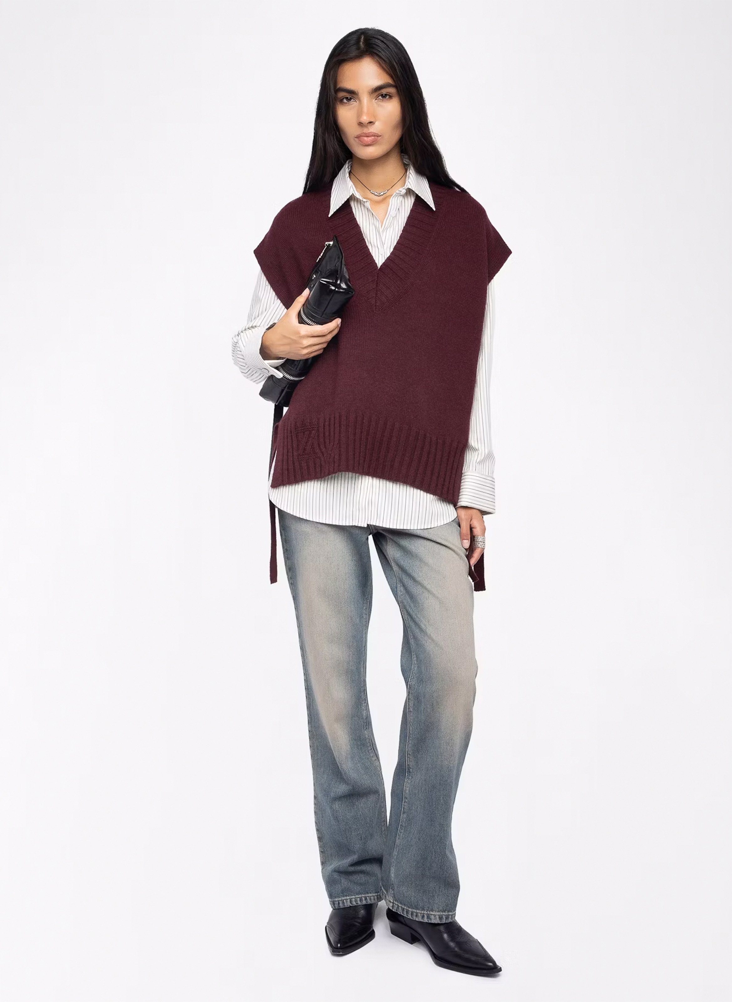 Pull oversize en cachemire maddy ZADIG&VOLTAIRE Violet