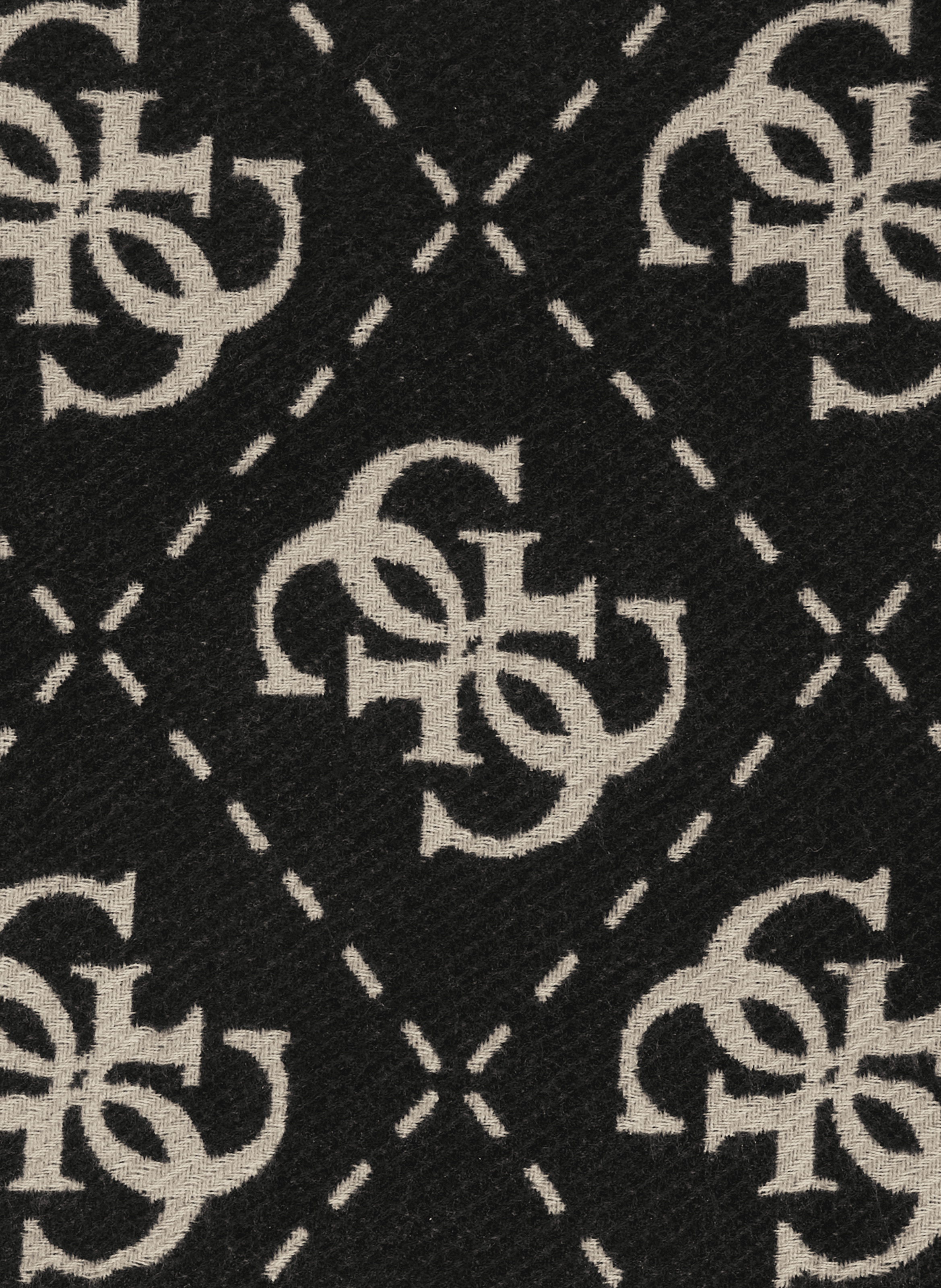 Echarpe à franges GUESS Noir