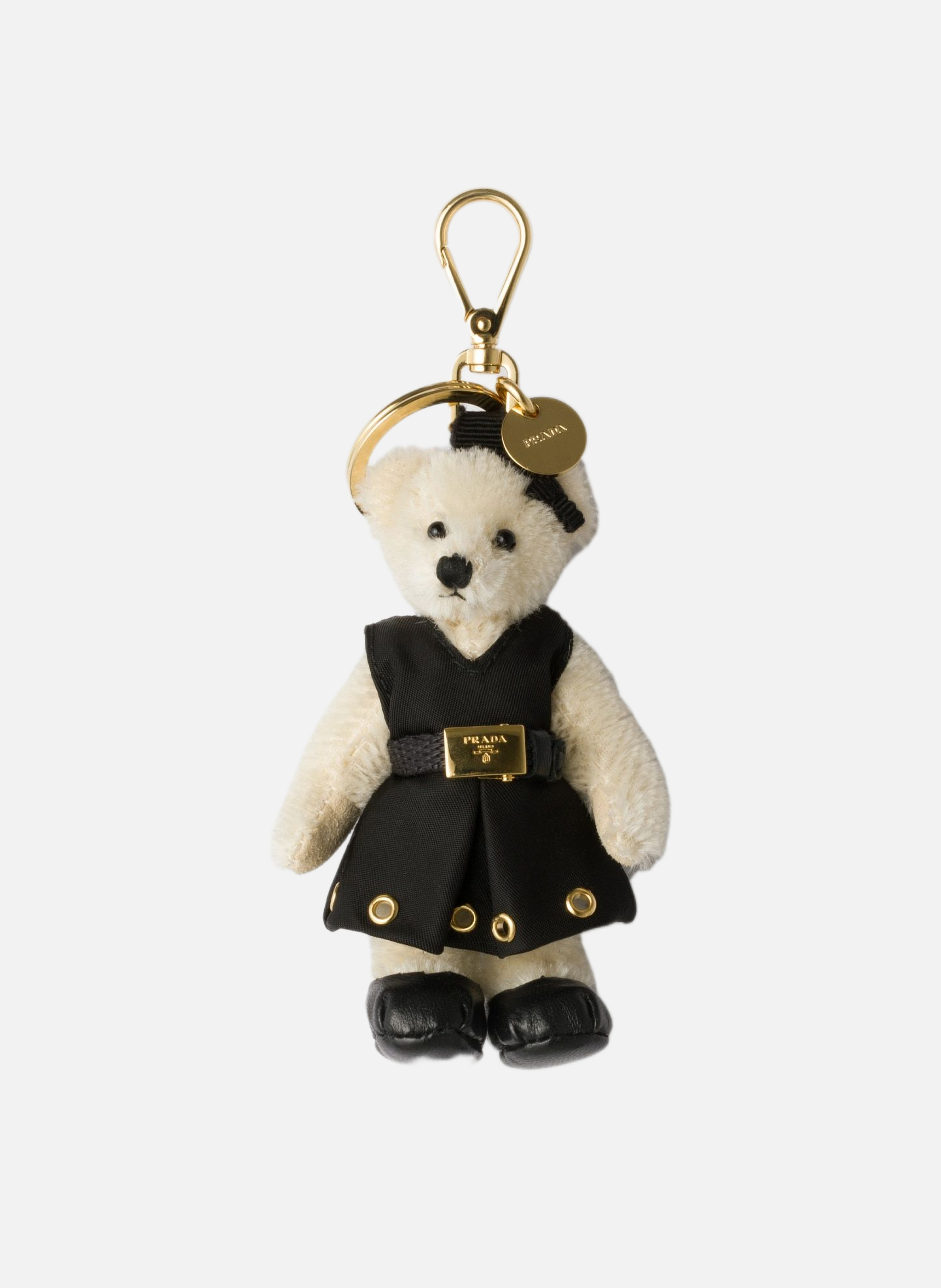 Charm porte-clés teddy PRADA Blanc