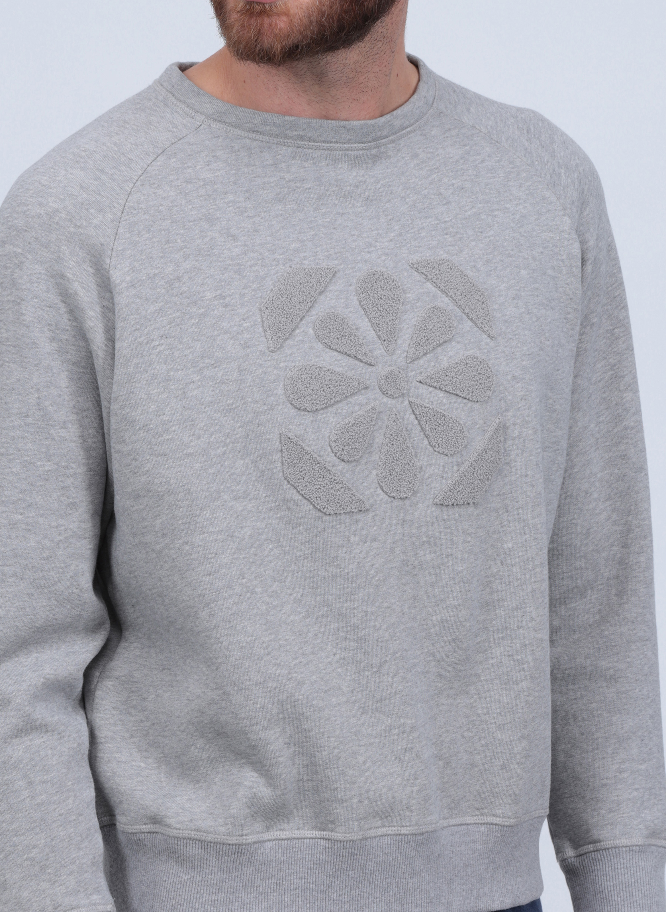 Sweat-shirt en molleton GILI'S Gris