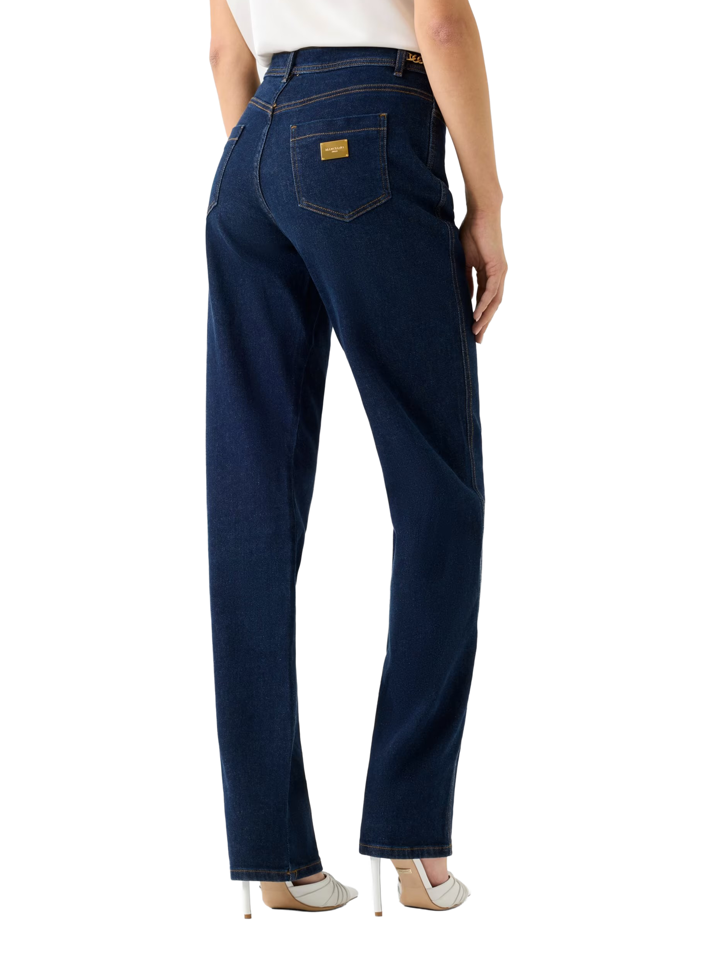 Jean Alyssa en coton GUESS Bleu